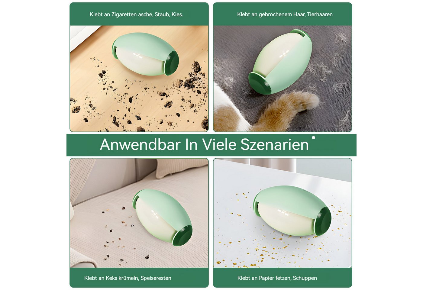 Thumbnail - BlingBin Fusselroller Fusselrolle Wiederverwendbar 2 Stück, Fusselrolle Wiederverwendbar 2 Stück,Für Tierhaare