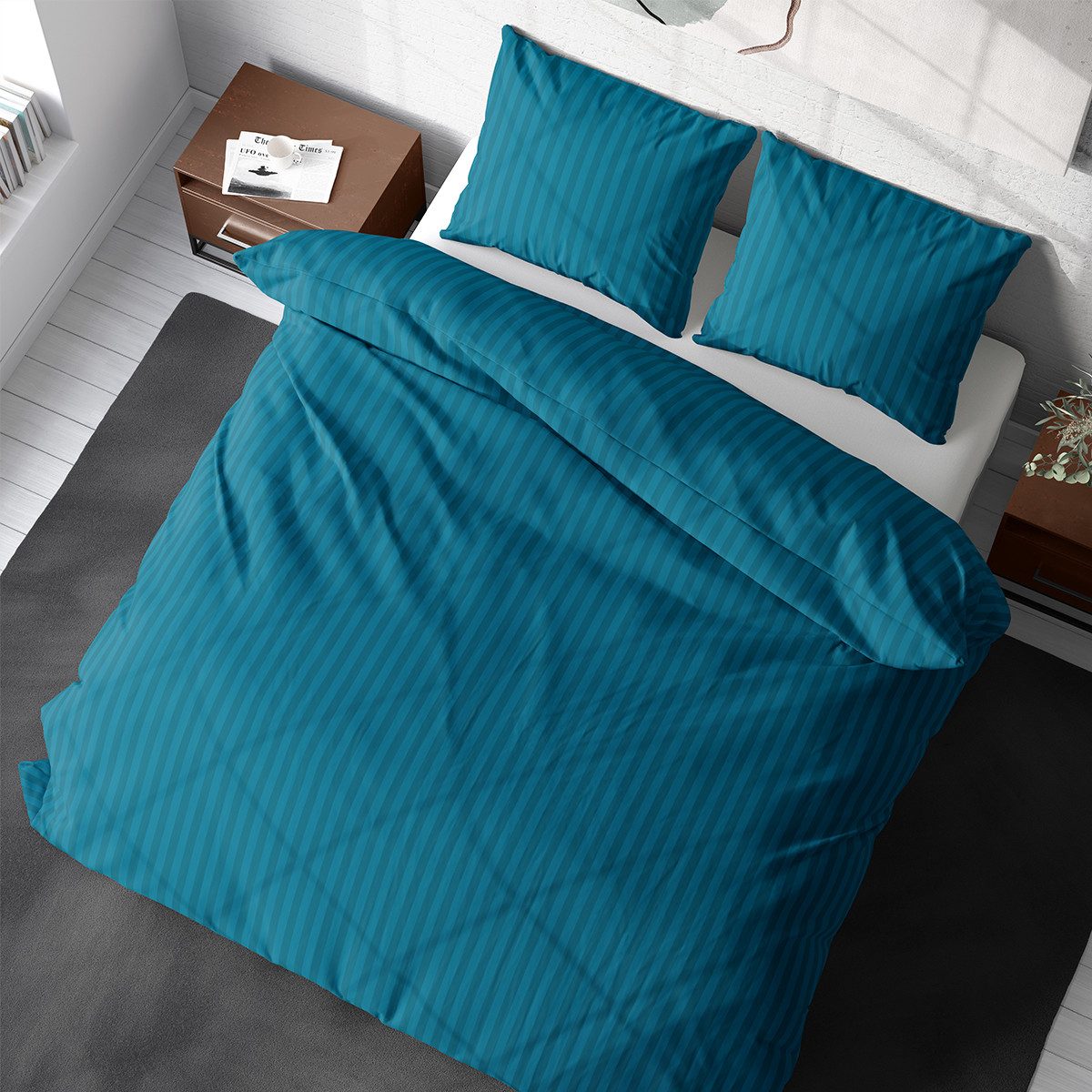 Visaggio Bettwäsche Mikrofaser Damast 135x200 155x220 günstig online kaufen