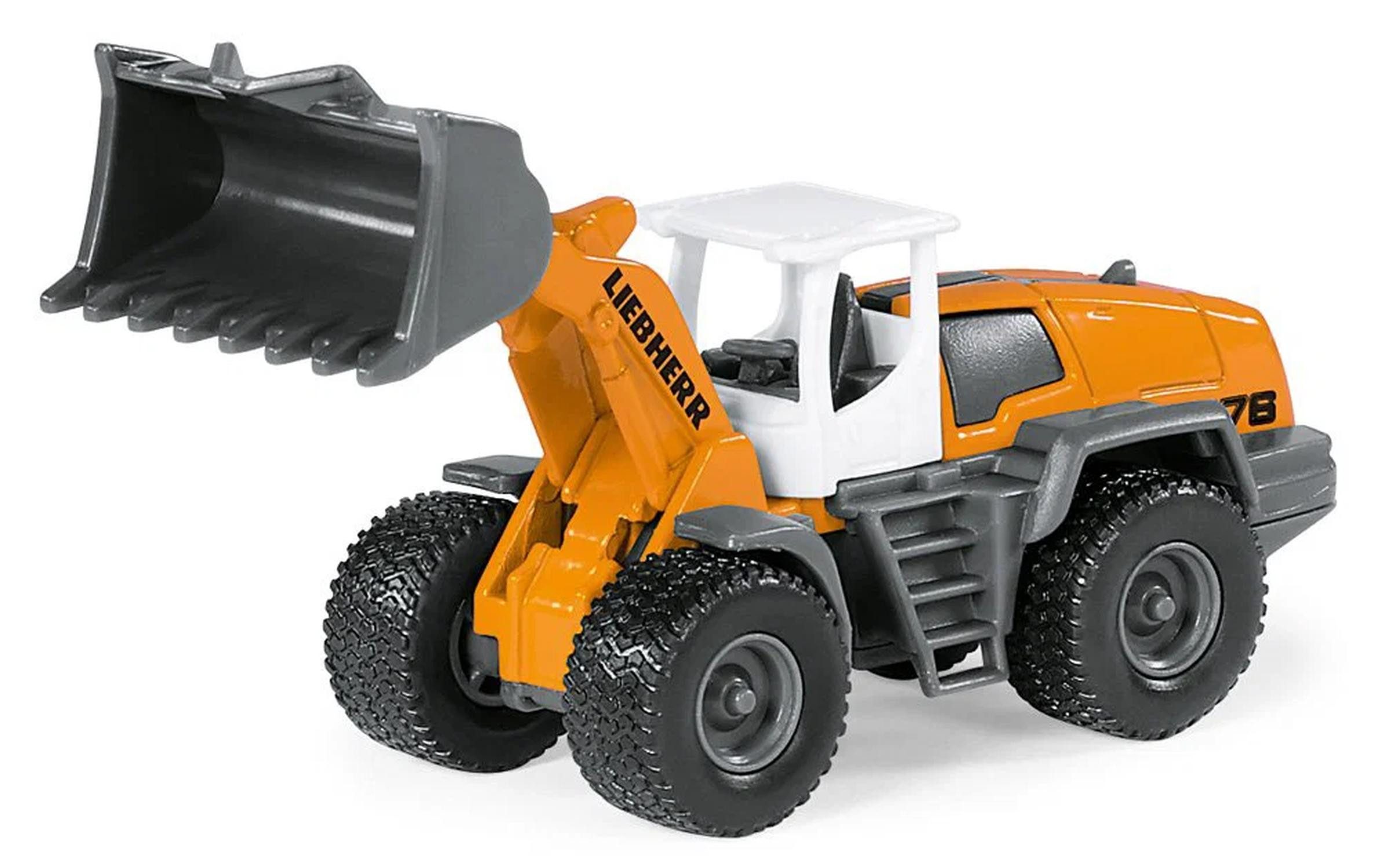 Siku Spielzeug-Auto Liebherr Radlader mit beweglicher Schaufel, Beweglicher Ladearm und Schaufel
