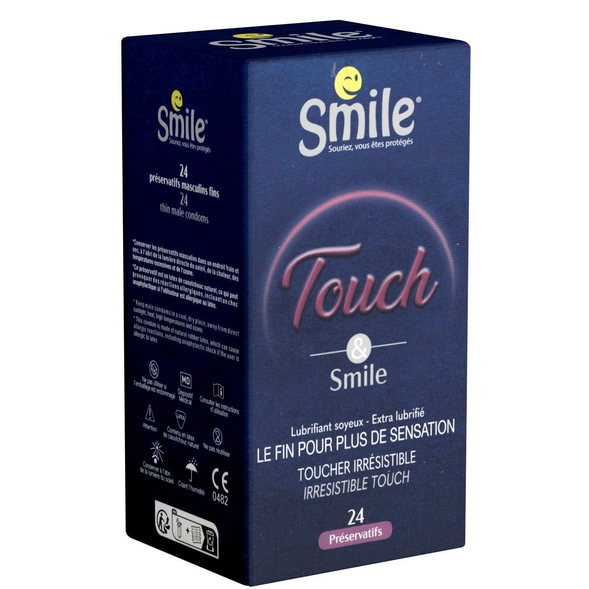 Smile Kondome Touch & Smile Packung mit, 24 St., Le Fin Pour de Sensation