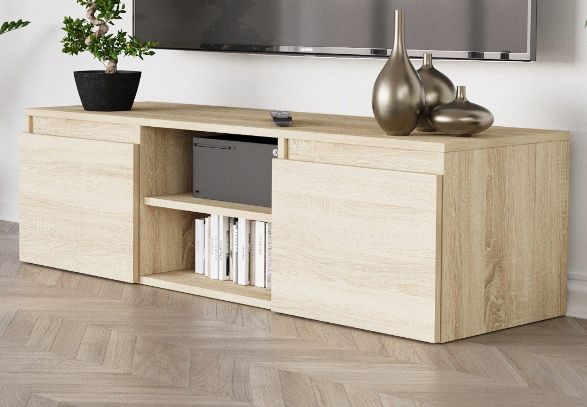 Home Collective TV-Schrank Lowboard Fernsehschrank mit günstig online kaufen