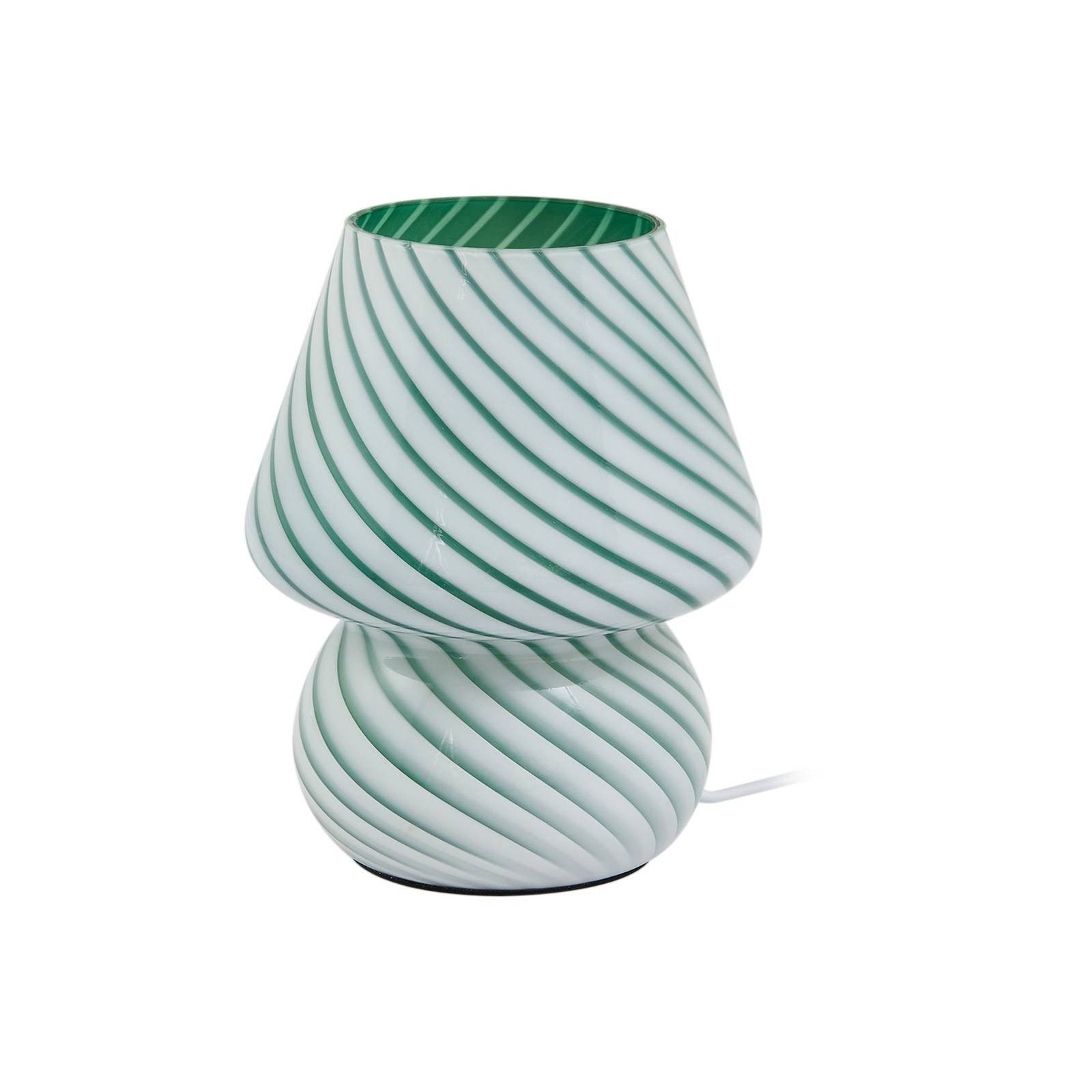 Lindby Tischleuchte Andriana, Glas Grün IP20, 1 x 10 W LED günstig online kaufen