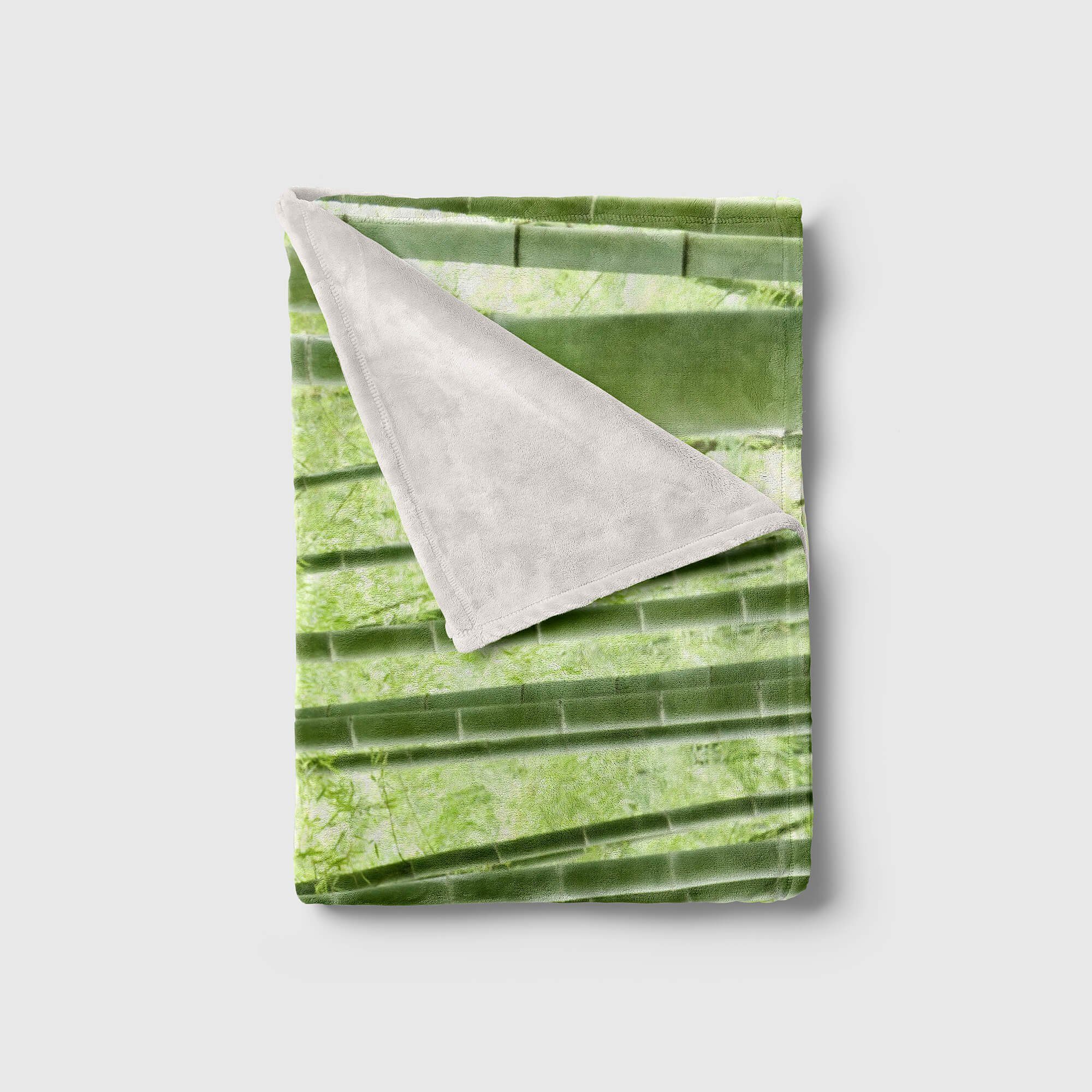 Sinus Baumwolle-Polyester-Mix Handtücher Art Handtuch mit Fotomotiv Strandhandtuch (1-St), Bambus Saunatuch Bambuswald, Handtuch Kuscheldecke