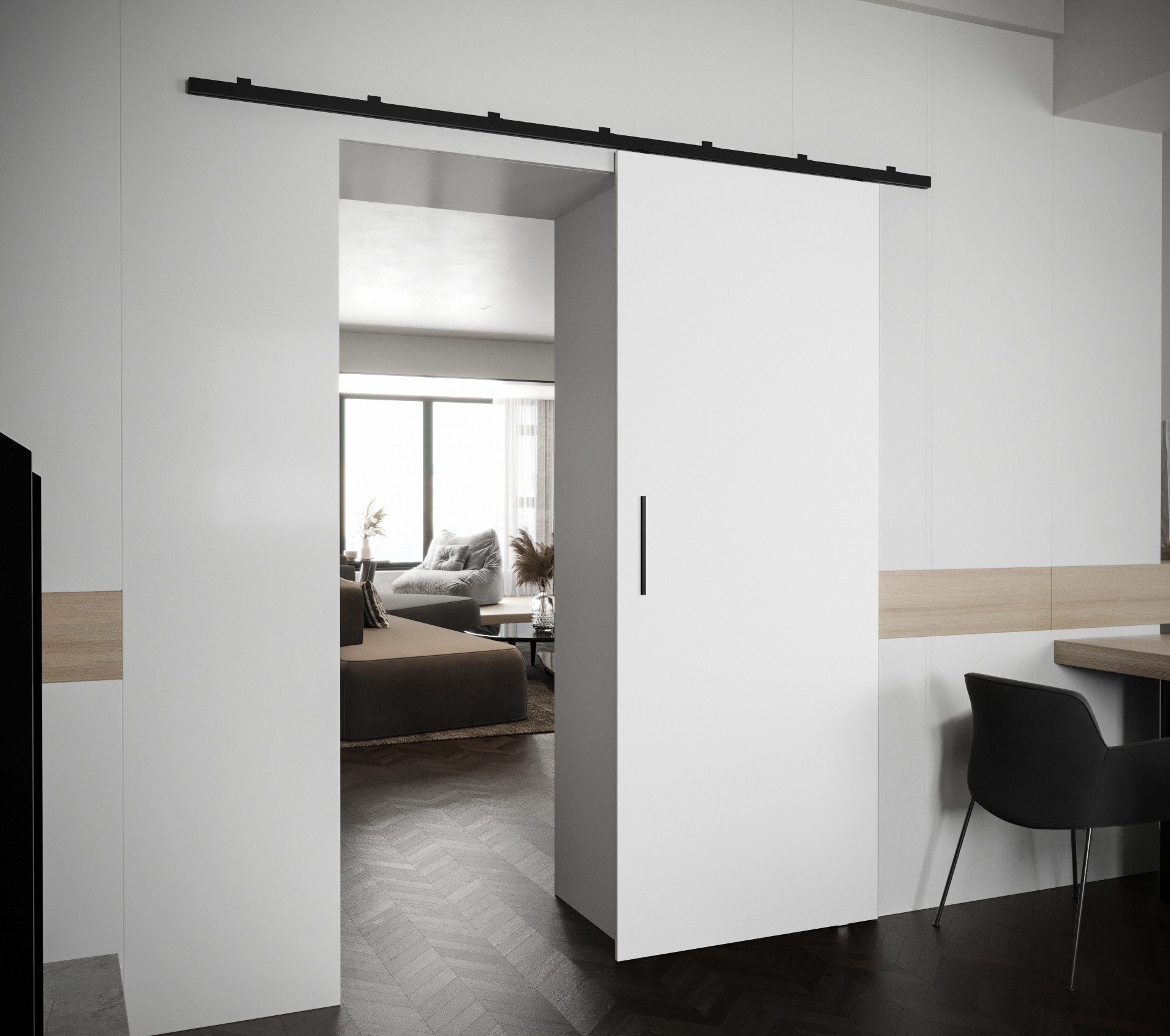 ABIKS MÖBEL Schiebetür Innenschiebetür Schiebetür Schiebetürsystem ZONDA I