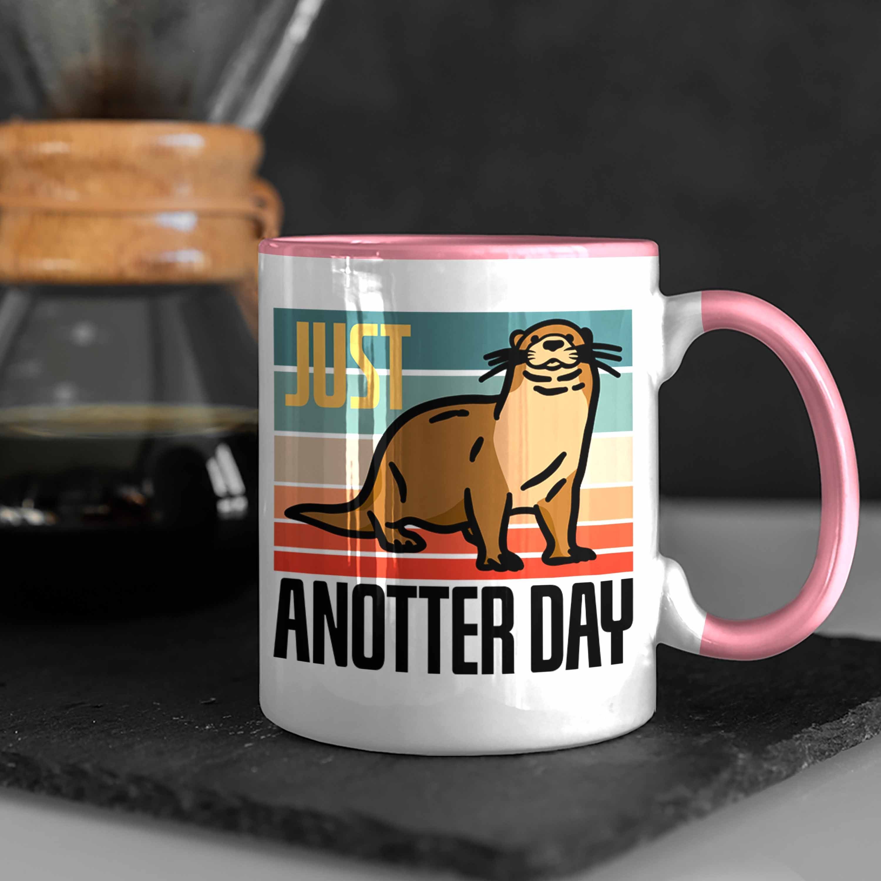 Otter Tasse "Just Anotter Tasse Lustige Tierliebhaber Rosa für Trendation Geschenk Day"