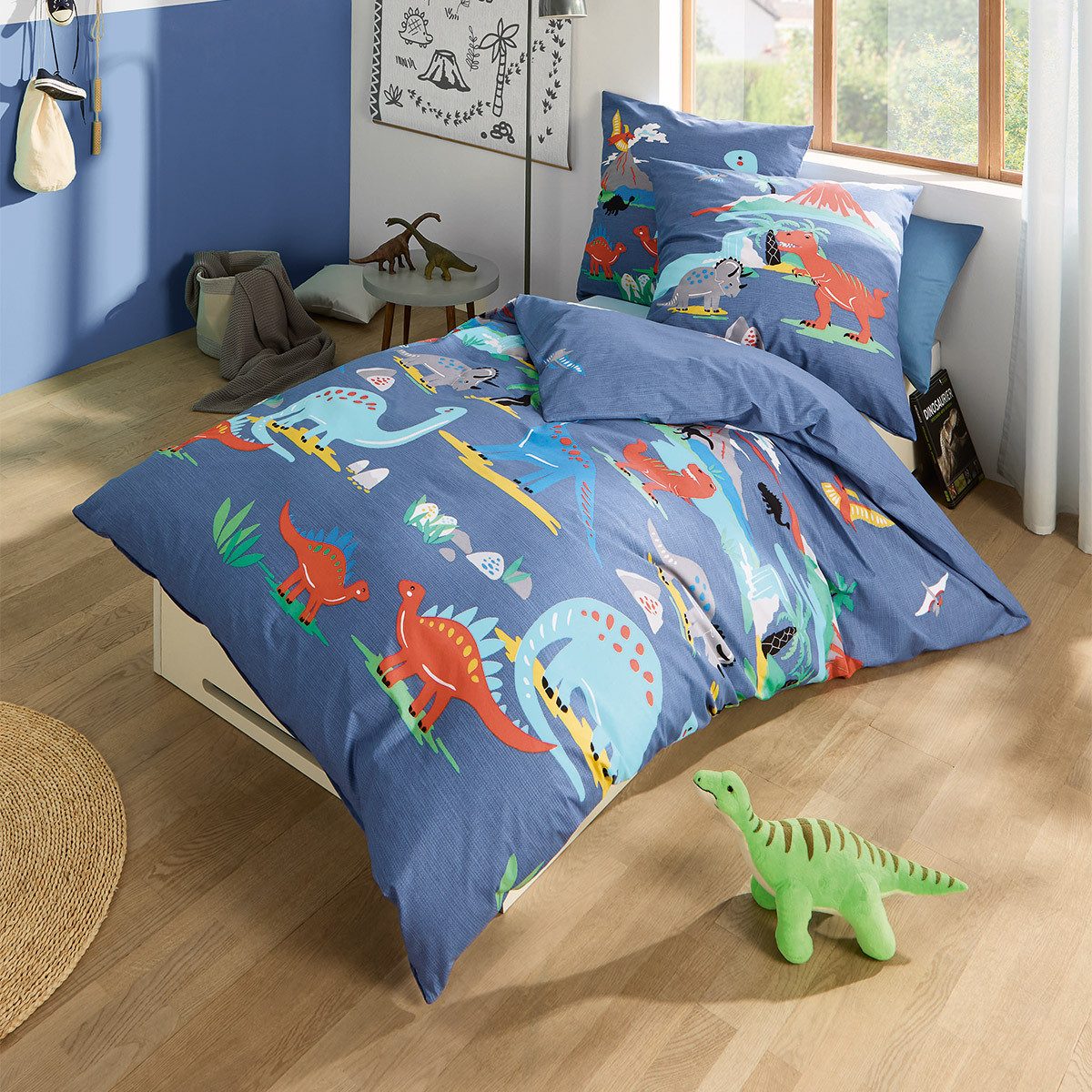 Kaeppel Bettwäsche Dinosaurus, Biber, 2 teilig günstig online kaufen