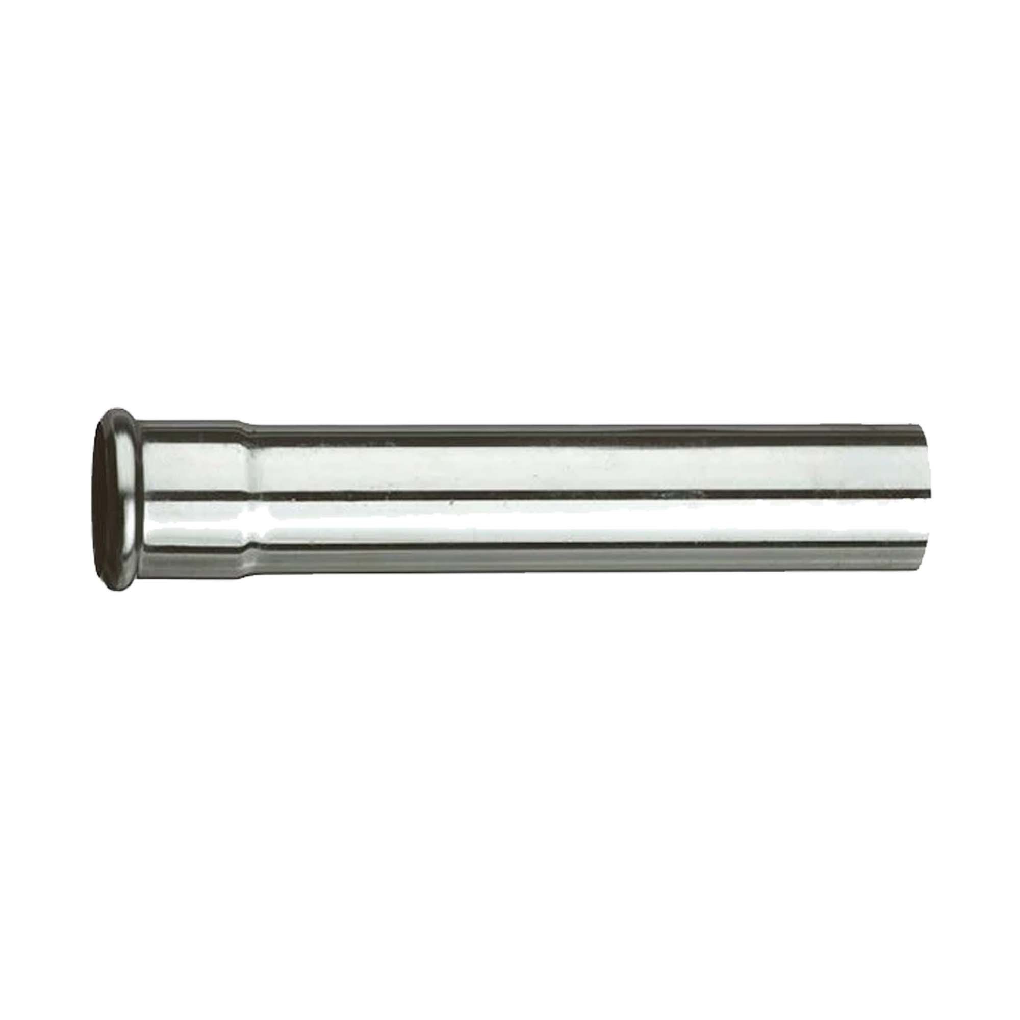WC-Druckspüler Spülrohrverlängerung Ø 28 mm für WC-Druckspüler - Messing verchromt