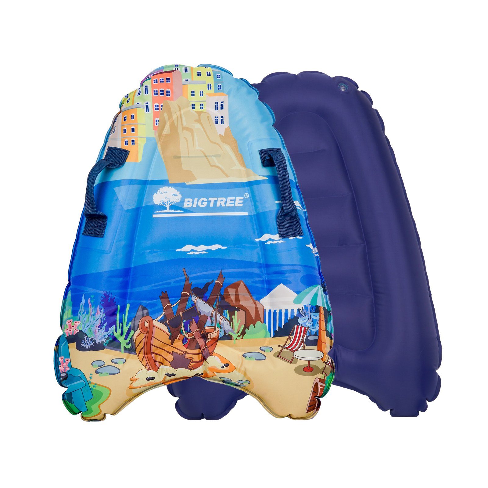 BIGTREE Schwimmhilfe Aufblasbare Bodyboard Schwimmbrett für Pool, Luftkissen für Schwimmen (1-tlg)