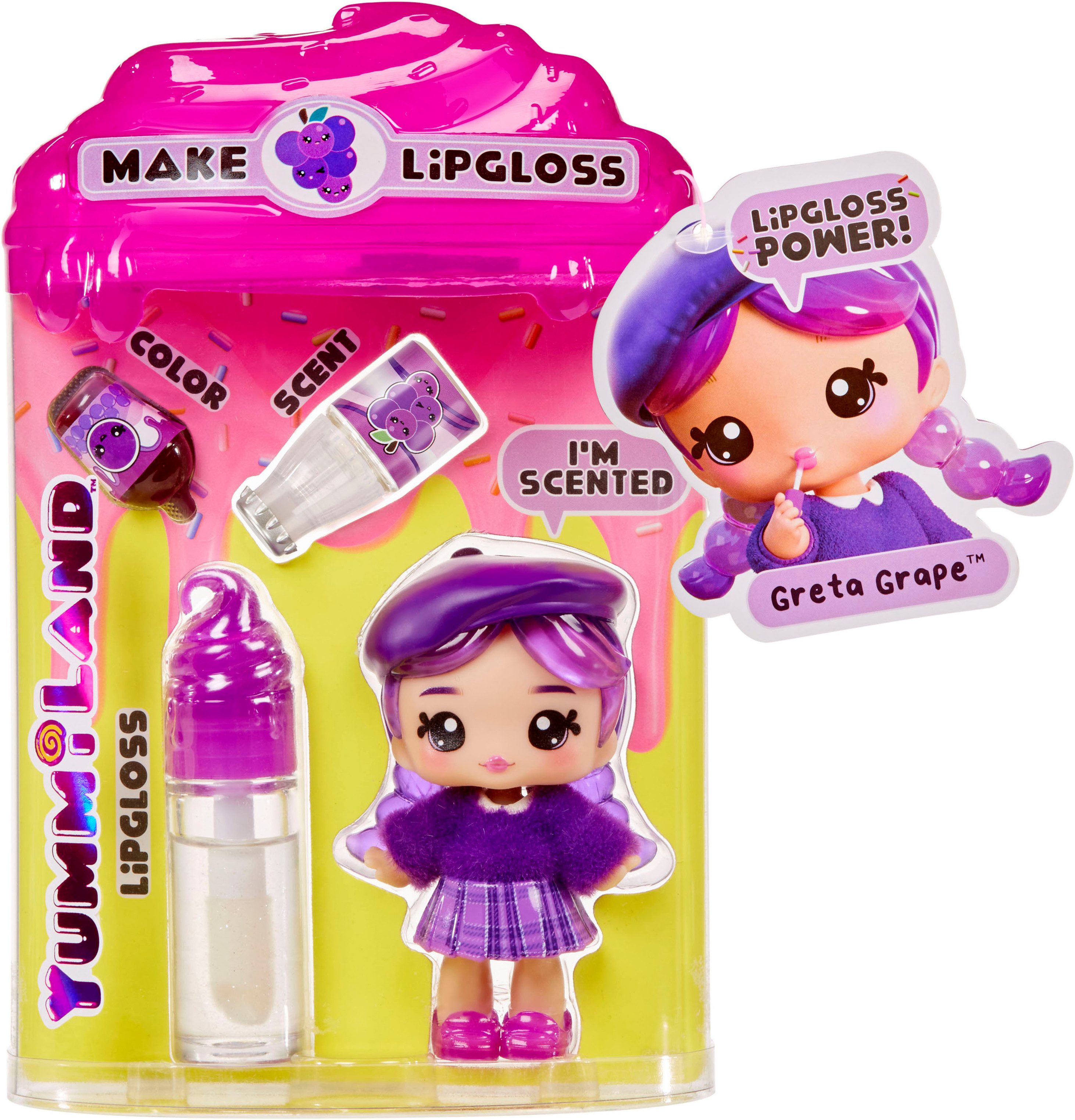 YUMMILAND Minipuppe Yummiland Lipgloss Doll - Greta Grape, inklusive Schlüs günstig online kaufen