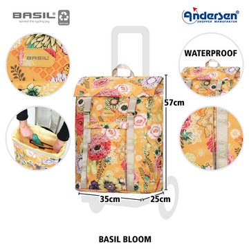 Andersen Einkaufstrolley Shopper Tasche Basil Bloom in Gelb oder Blau