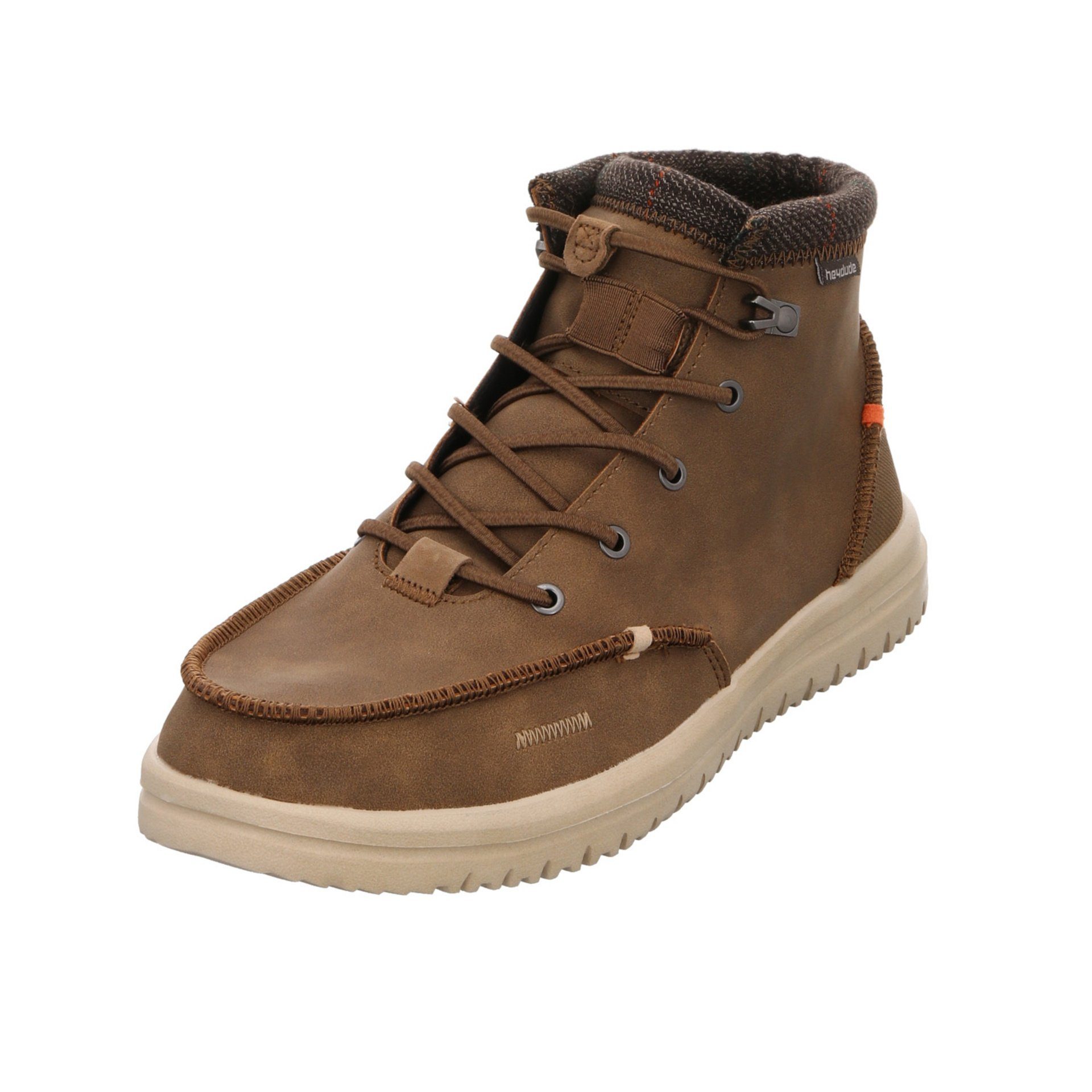 Hey Dude Herren Winterstiefel Schuhe Bradley Boots Snowboots Leder-/Textilkombination Brown