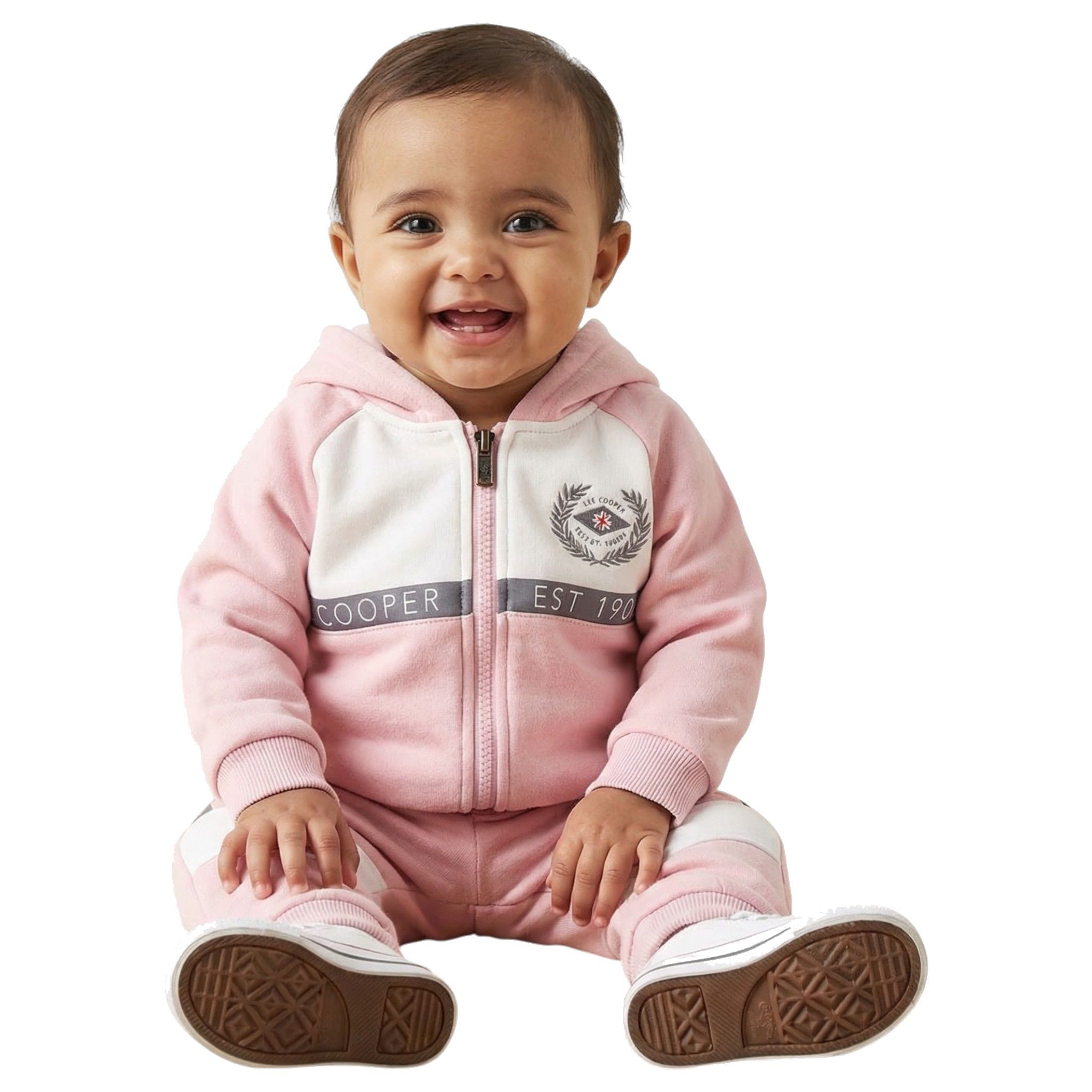 Lee Cooper Jogginganzug Mädchen Sportanzug Baby Jogginganzug Hose + Jacke 3-24 Monate, Mädchen Baby Jogger 2 teilig