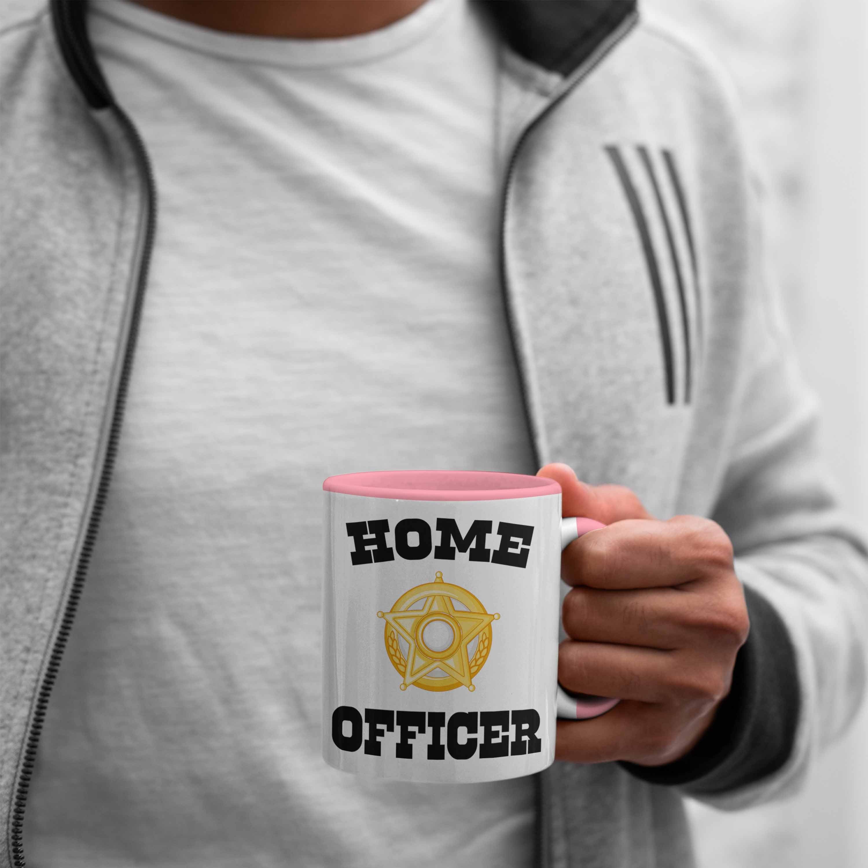 Zubehör Homeoffice Tasse Frauen Trendation Home Home - Lustig Tasse Trendation Gadget Geschenk Geschenke Rosa Officer Männer Office Kaffeetasse