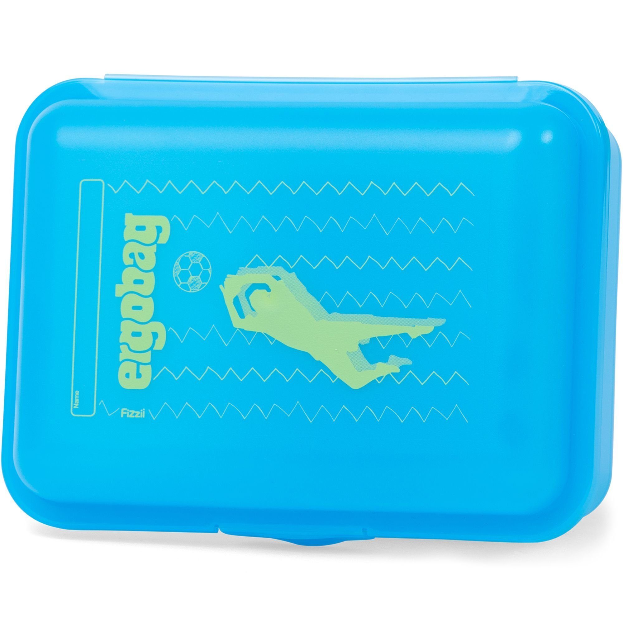 ergobag Lunchbox Zubehör, Kunststoff, Kunststoff libäro 2 zu 0 zickzack blau grün