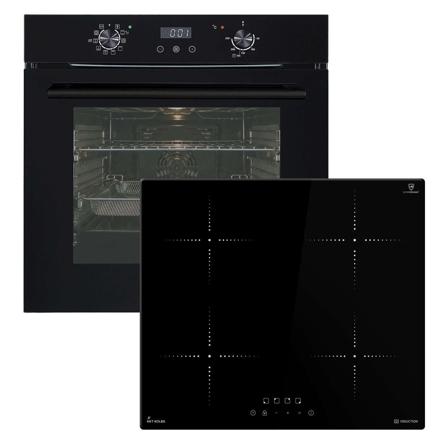 KKT KOLBE Backofen-Set Backofen und Induktionskochfeld SET7010FBIH859RL