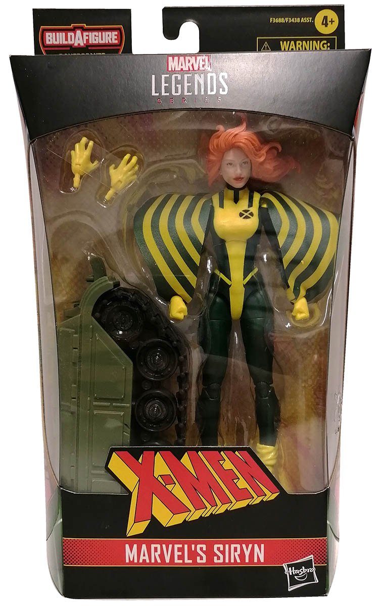 Actionfigur Hasbro F36885 Marvel Legends Series Marvels Siryn Grün Gelb bewegliche