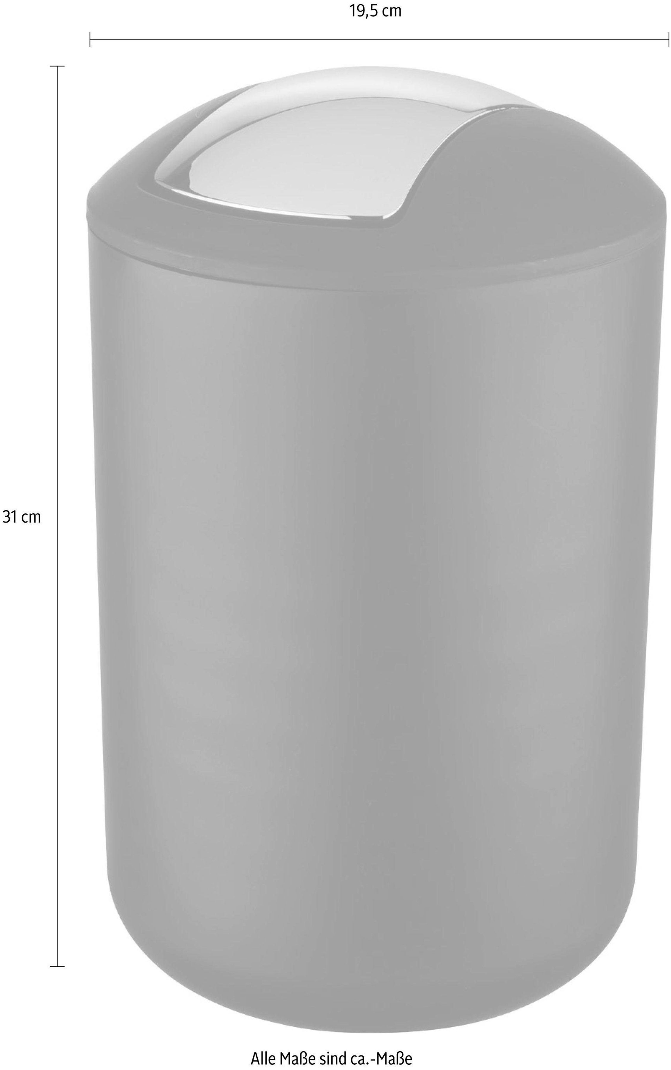 WENKO Mülleimer Brasil, mit Schwingdeckel, 6,5 Liter