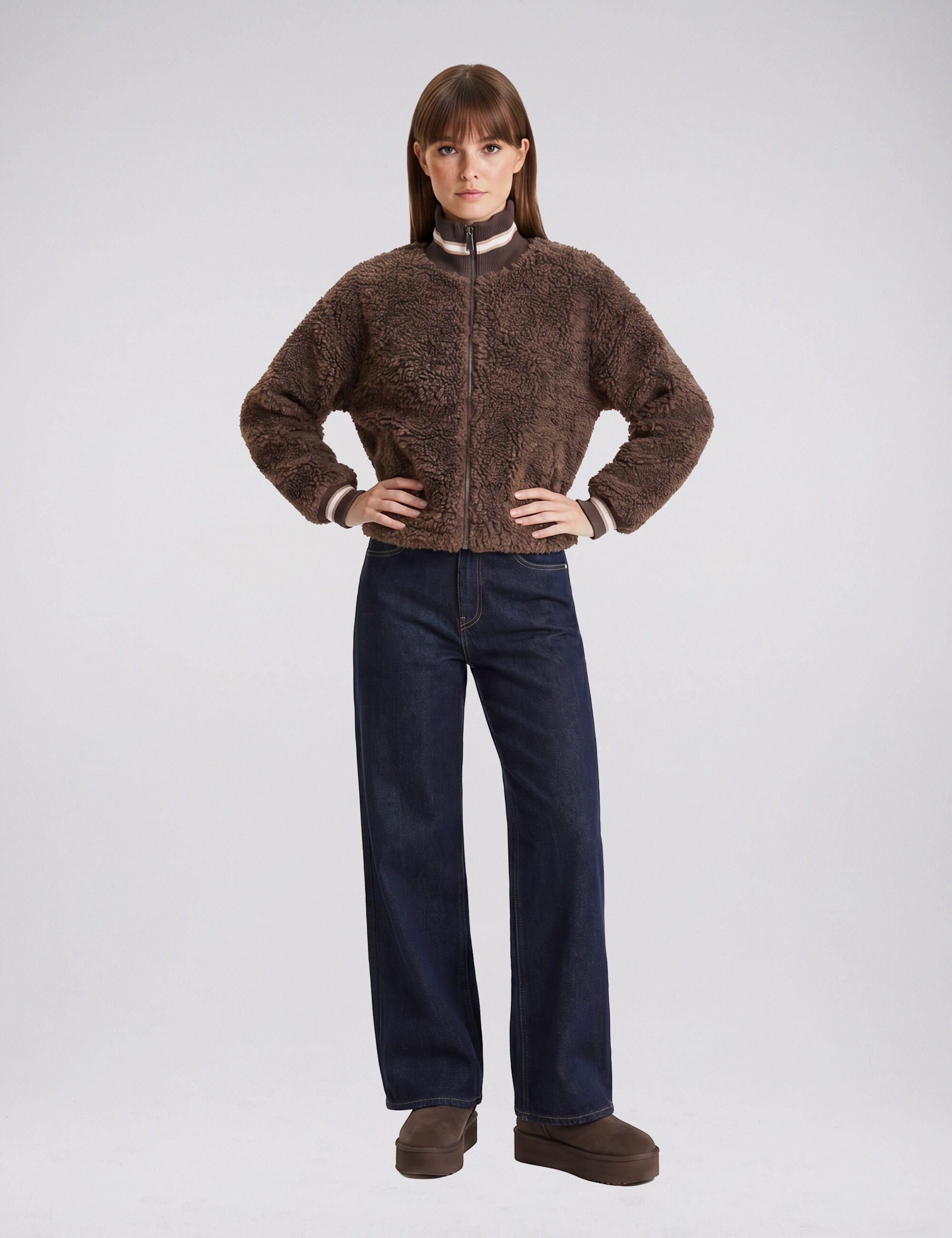 No.1 COMO Blouson POPPI (1-St) mit elastischen Bündchen