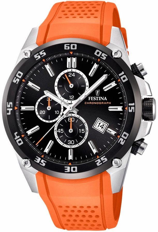 Festina Chronograph The Originals F20330/4, Armbanduhr, Quarzuhr, Herrenuhr, Stoppfunktion, bis 10 bar wasserd.