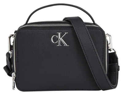 Calvin Klein Jeans Mini Bag MINIMAL MONOGRAM CAMERA BAG18, in klassischem Design Handtasche Damen Umhängetasche Tasche Damen