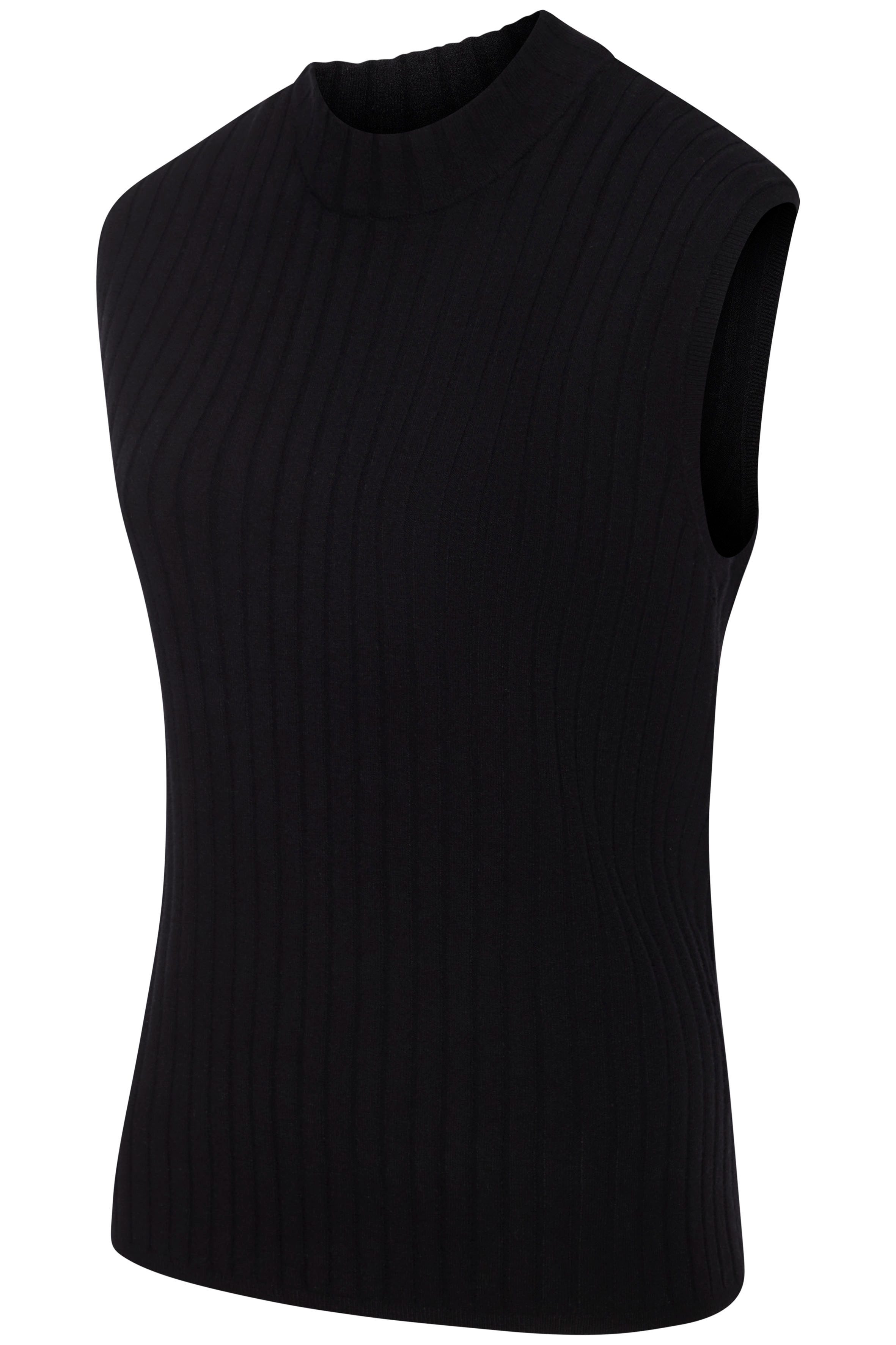 French Connection Stricktop mit kleinem Stehkragen, Loungewear