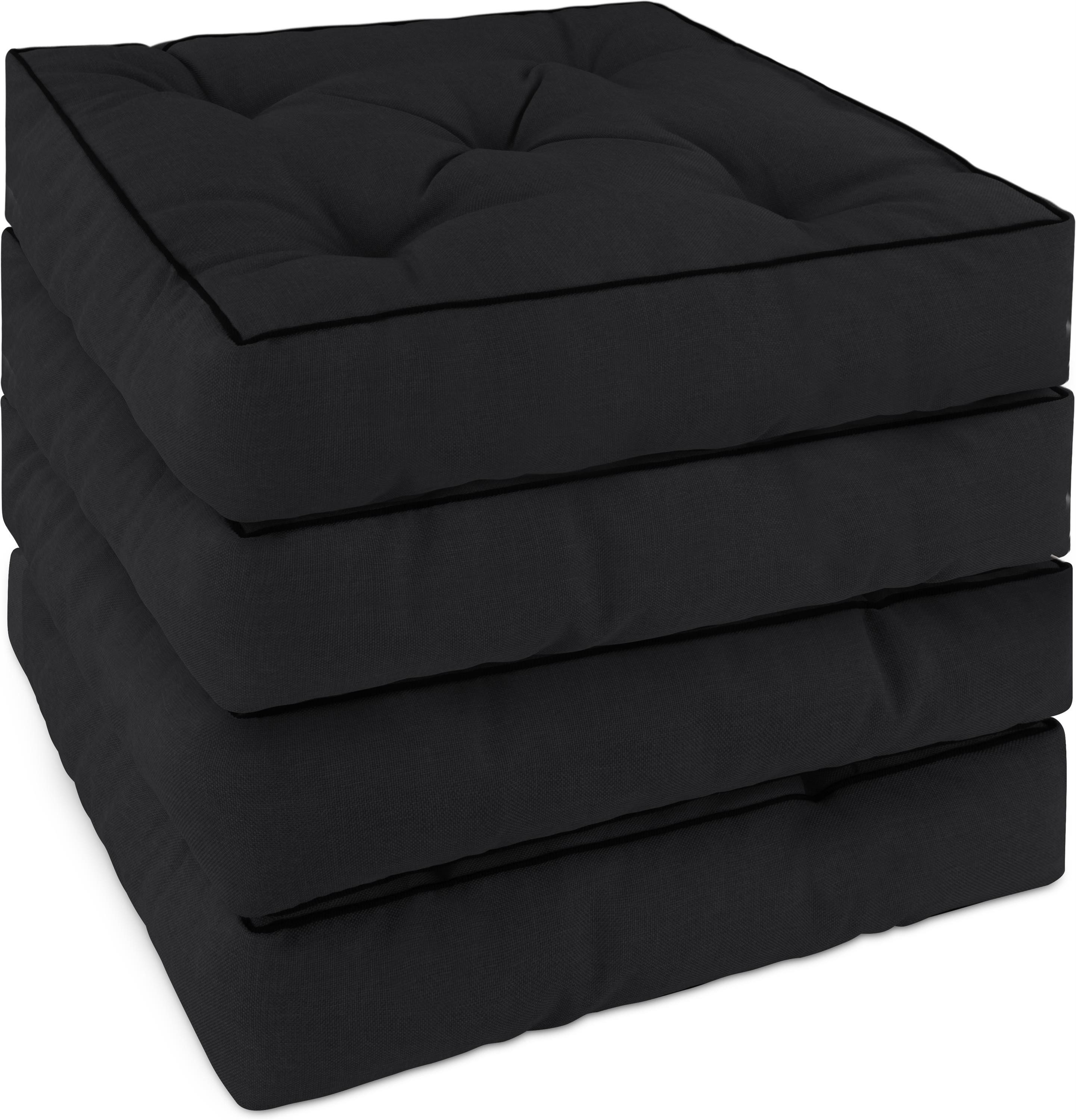 Aspero Sitzauflage 4 Stuhlkissen 40x40 cm Padua, Gepolsterte Outdoor Auflag günstig online kaufen