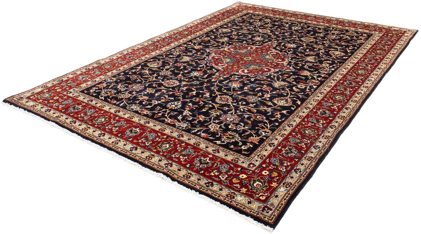 Orientteppich Perser - Royal - 302 x 202 cm - dunkelblau, morgenland, rechteckig, Höhe: 10 mm, Wohnzimmer, Handgeknüpft, Einzelstück mit Zertifikat