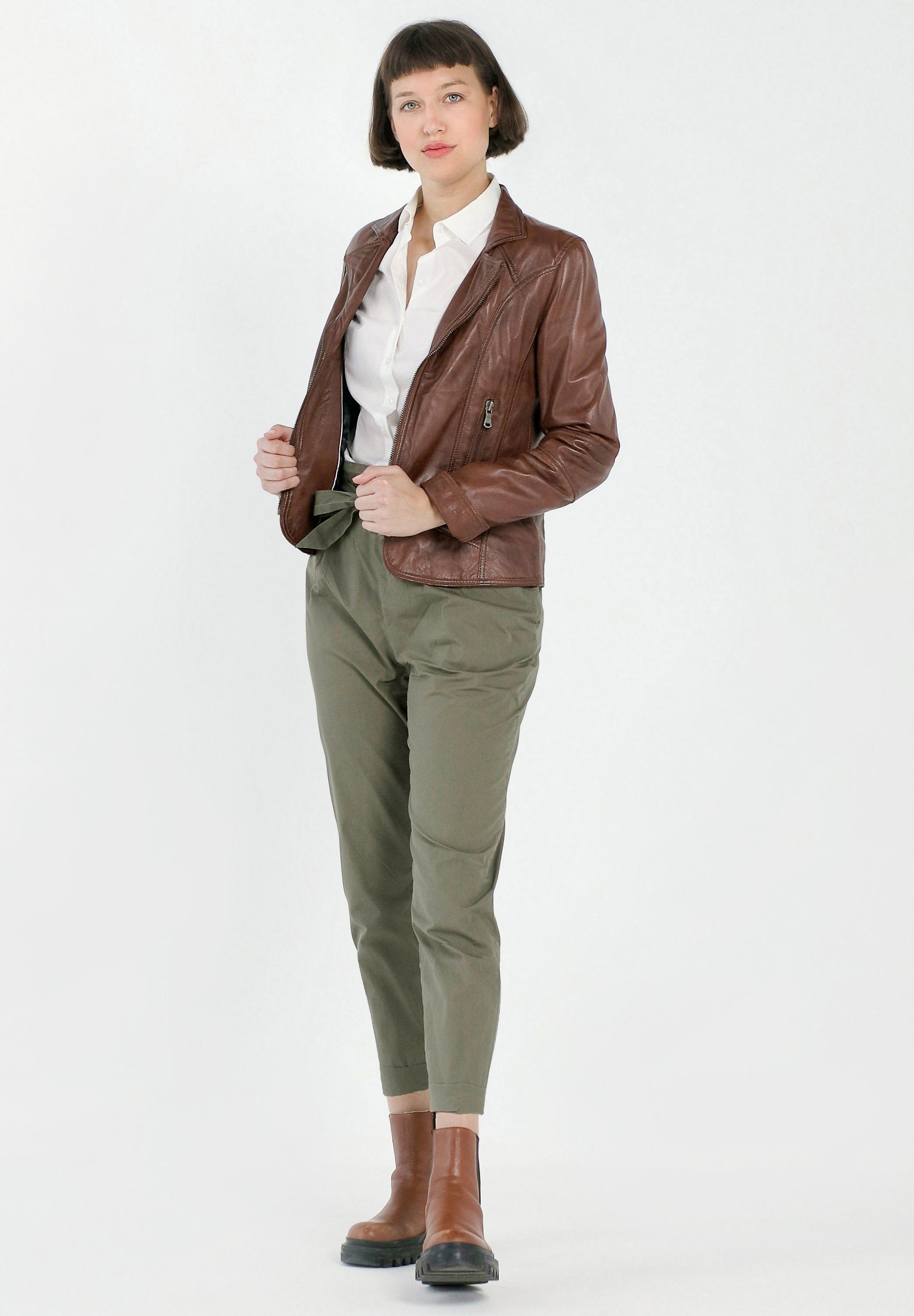 CBL Lederjacke MQ-43549 mit angesagtem Biker-Look