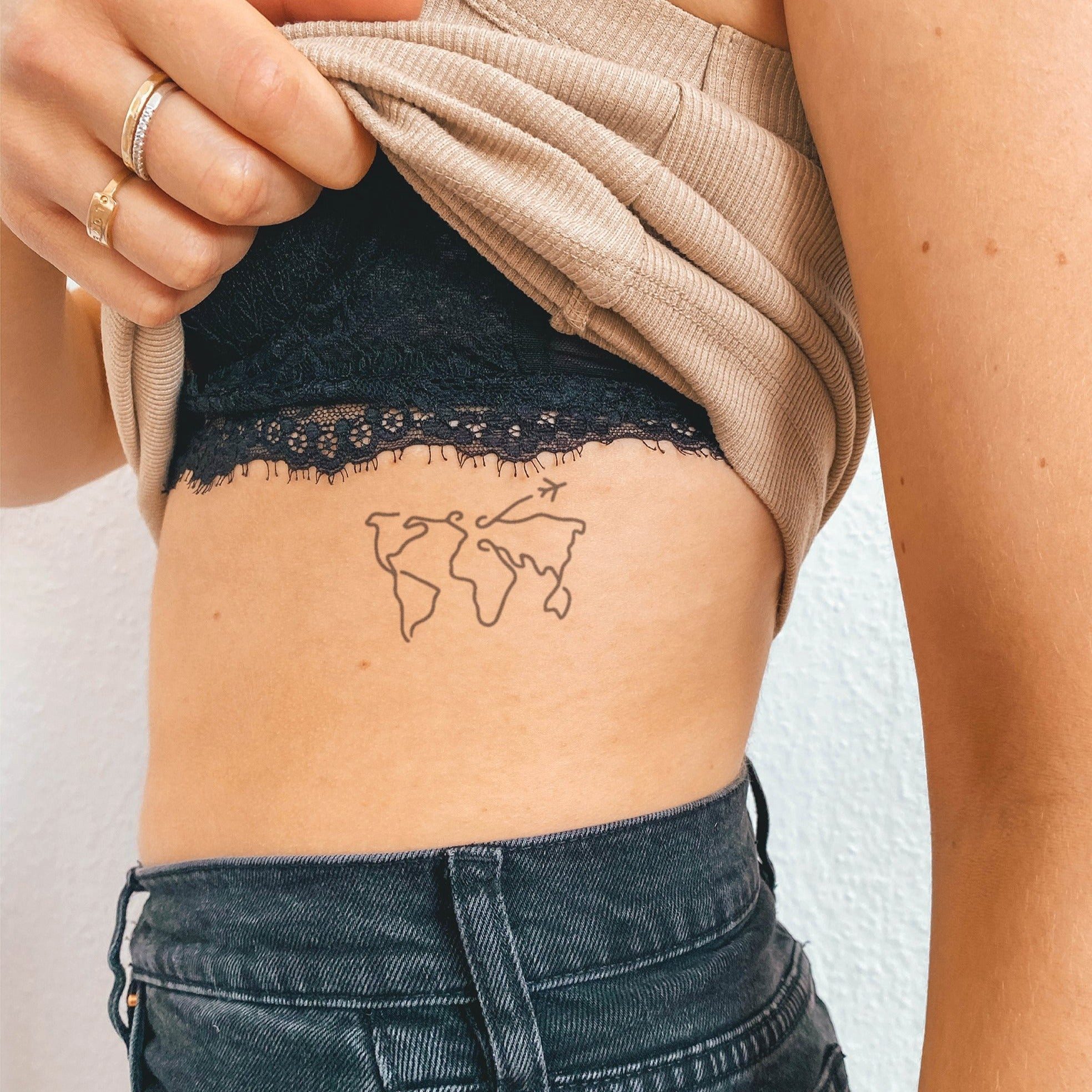 Inkster Schmuck-Tattoo Temporäres Tattoo, Vegane & EU-Kosmetikzertifizierte Farbe
