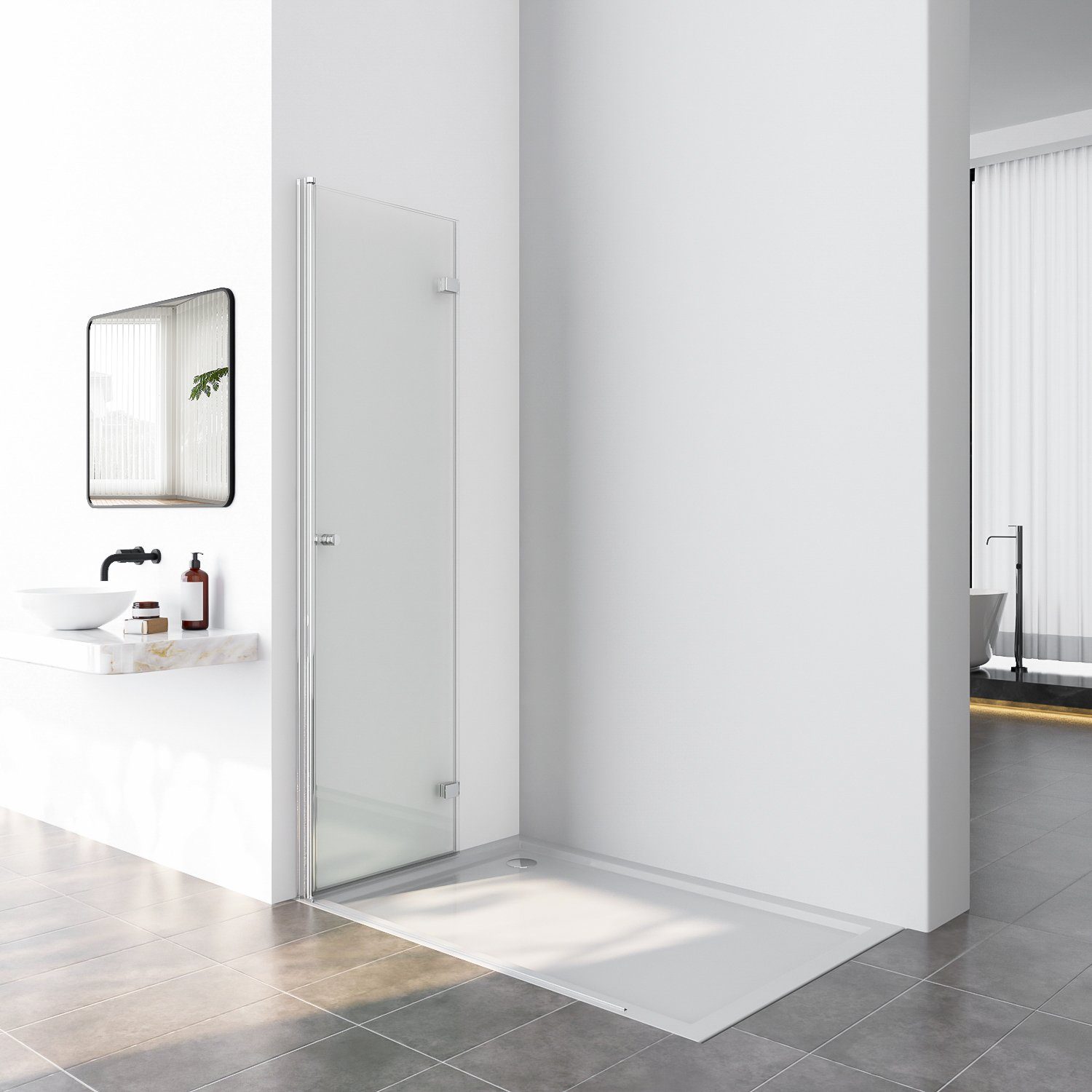 GOEZES Walk-in-Dusche Walk in Duschwand Duschabtrennung günstig online kaufen