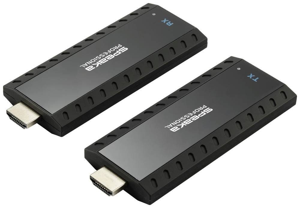 SpeaKa Professional SpeaKa Professional HDMI® HDMI-Funkübertragung (Set)  über Heimnetzwer Video-Kabel