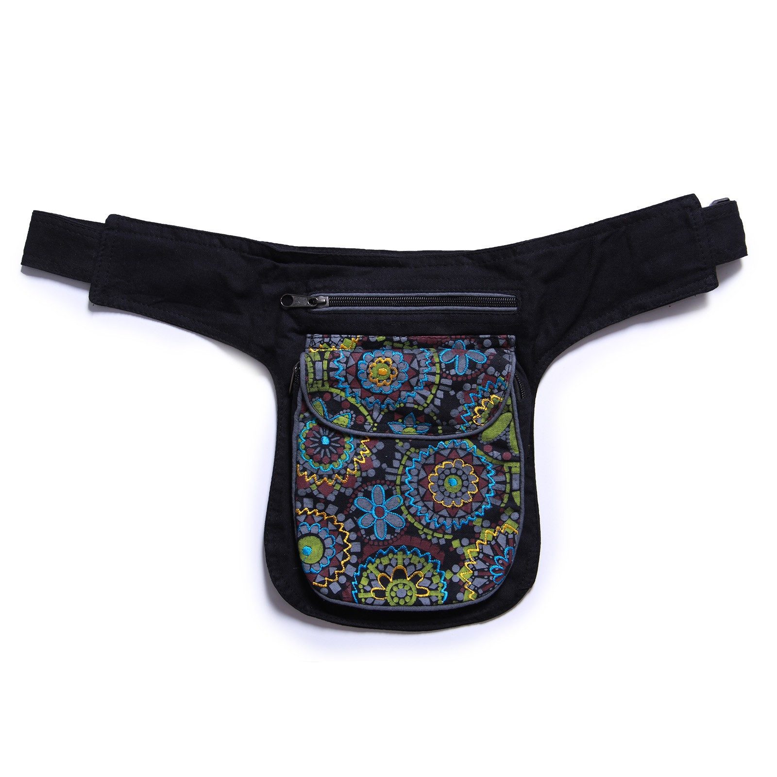 KUNST UND MAGIE Bauchtasche Bestickte Bauchtasche Sidebag Gürteltasche Festivaltasche Hundesport