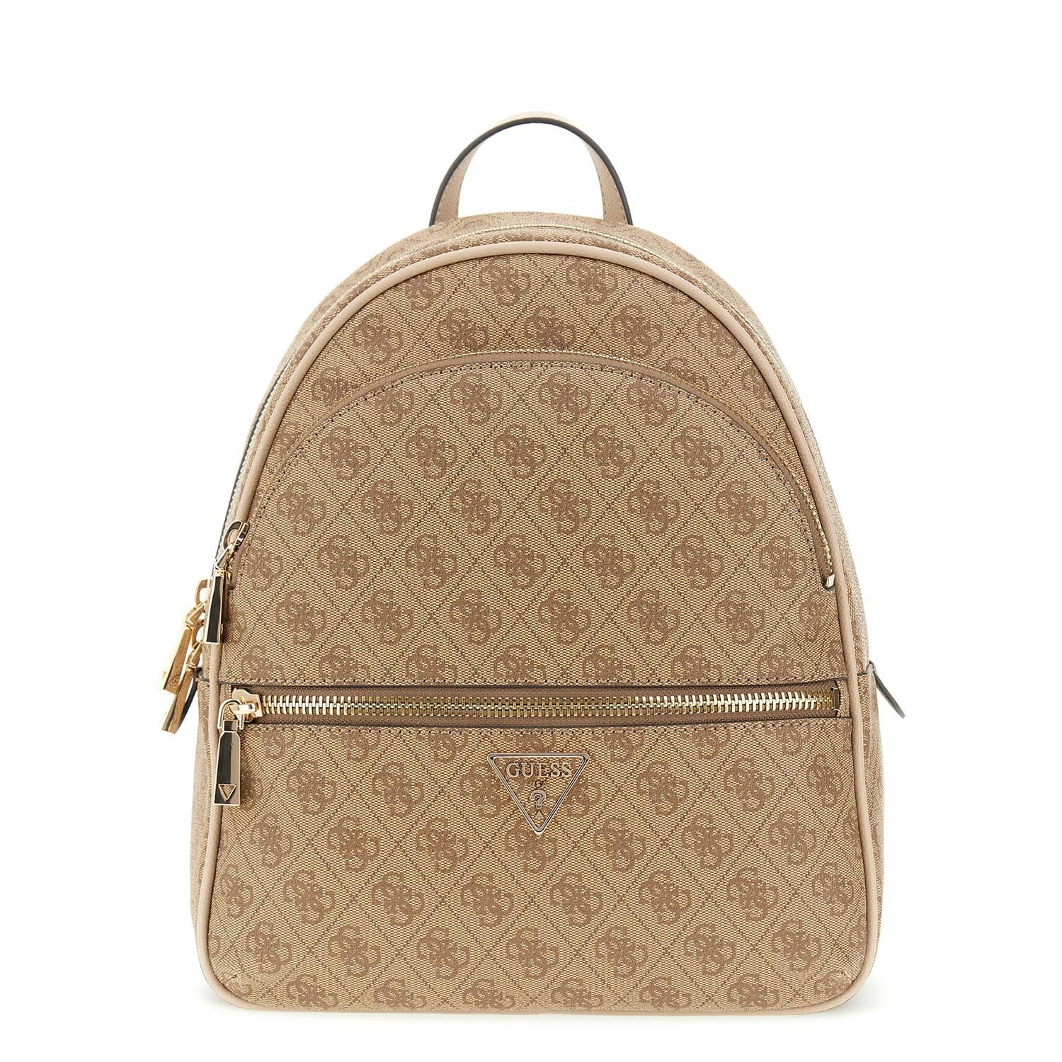 Guess Freizeitrucksack GUESS Cityrucksack Manhattan II Latte Logo (1-tlg)