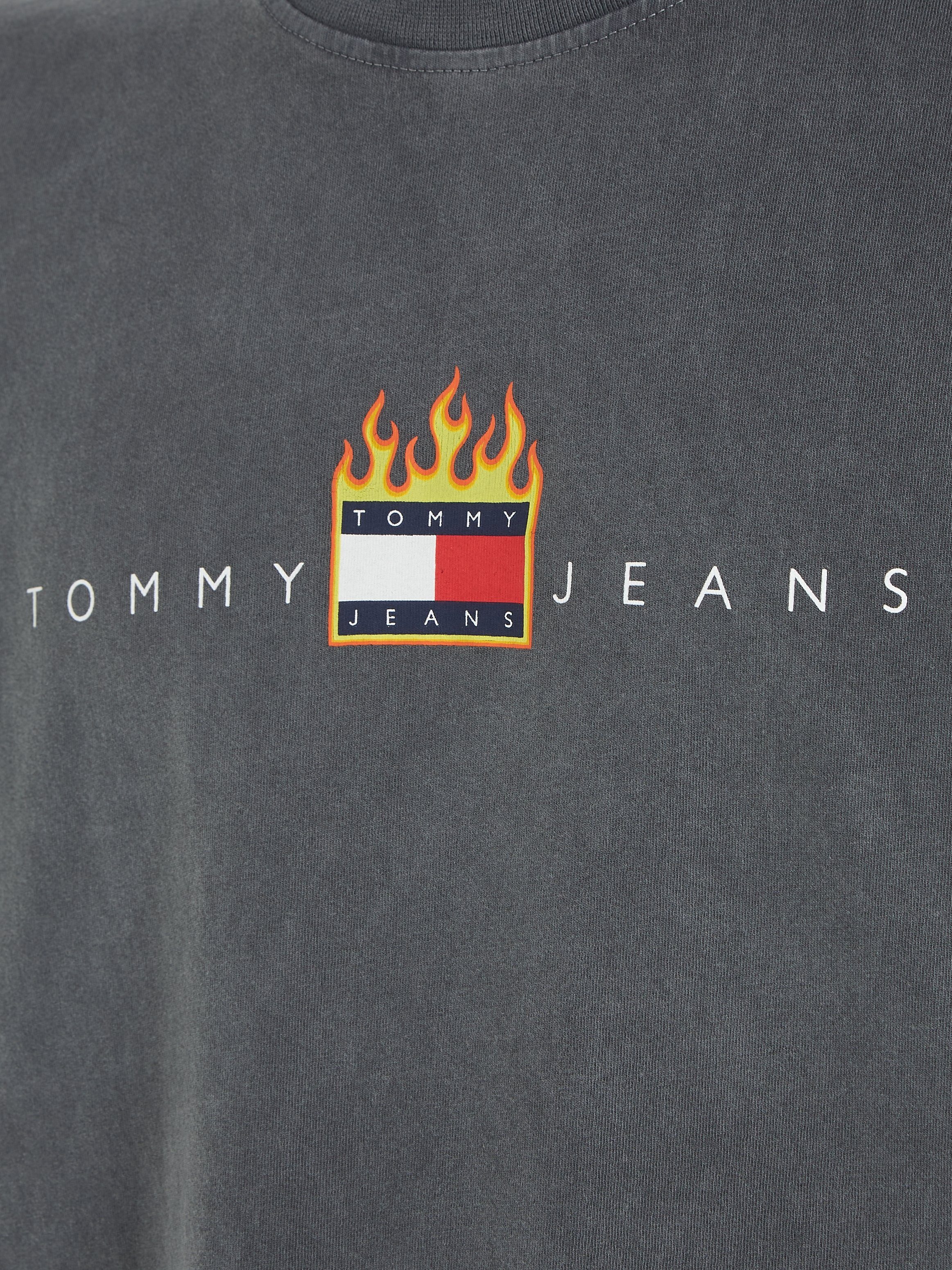FIRE T-Shirt TJM FLAG Charcoal Jeans RLX LINEAR TEE New Tommy