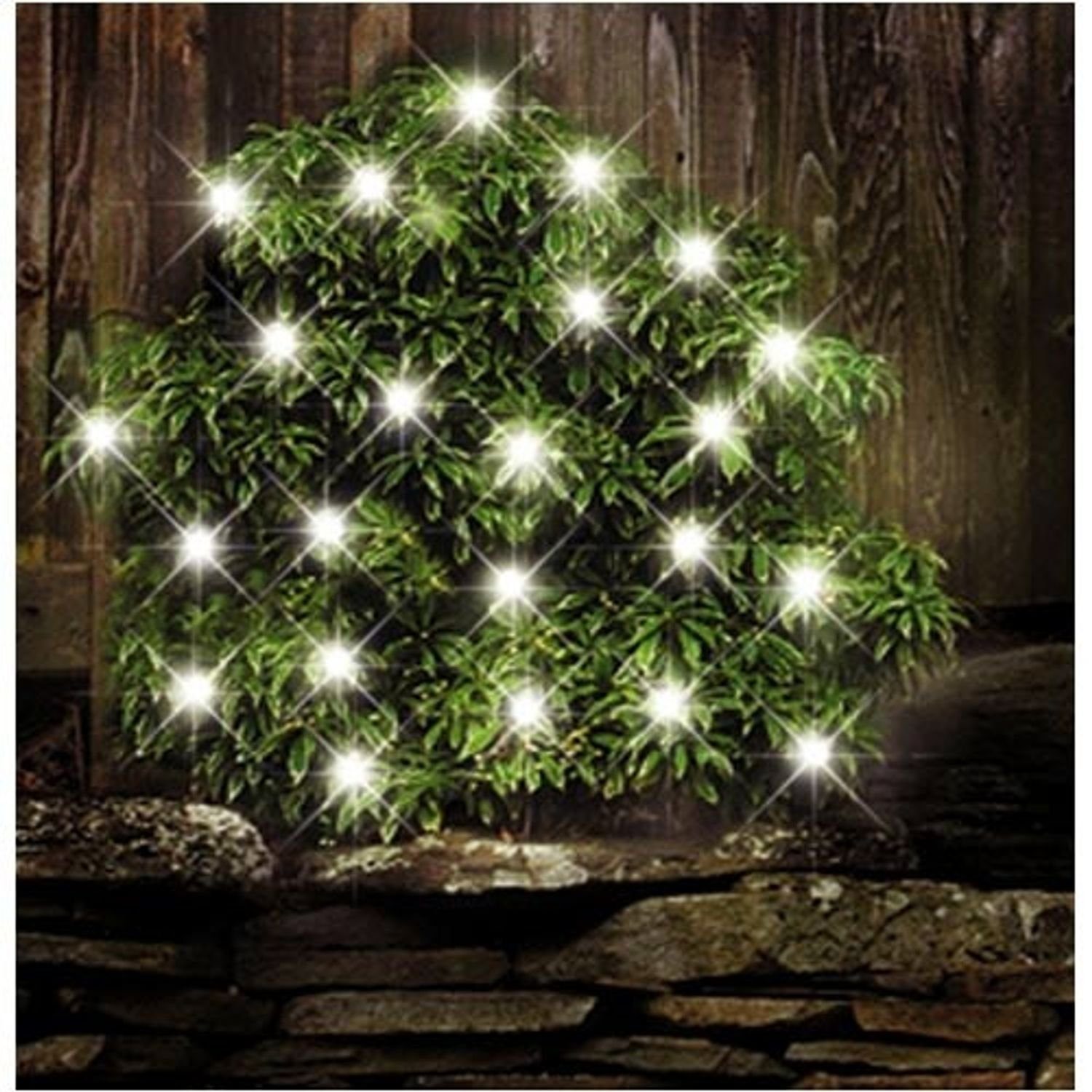 BURI Lichterkette Solar-Lichterkette 24 LEDs Außenbeleuchtung Solarlampe Gartenleuchte W