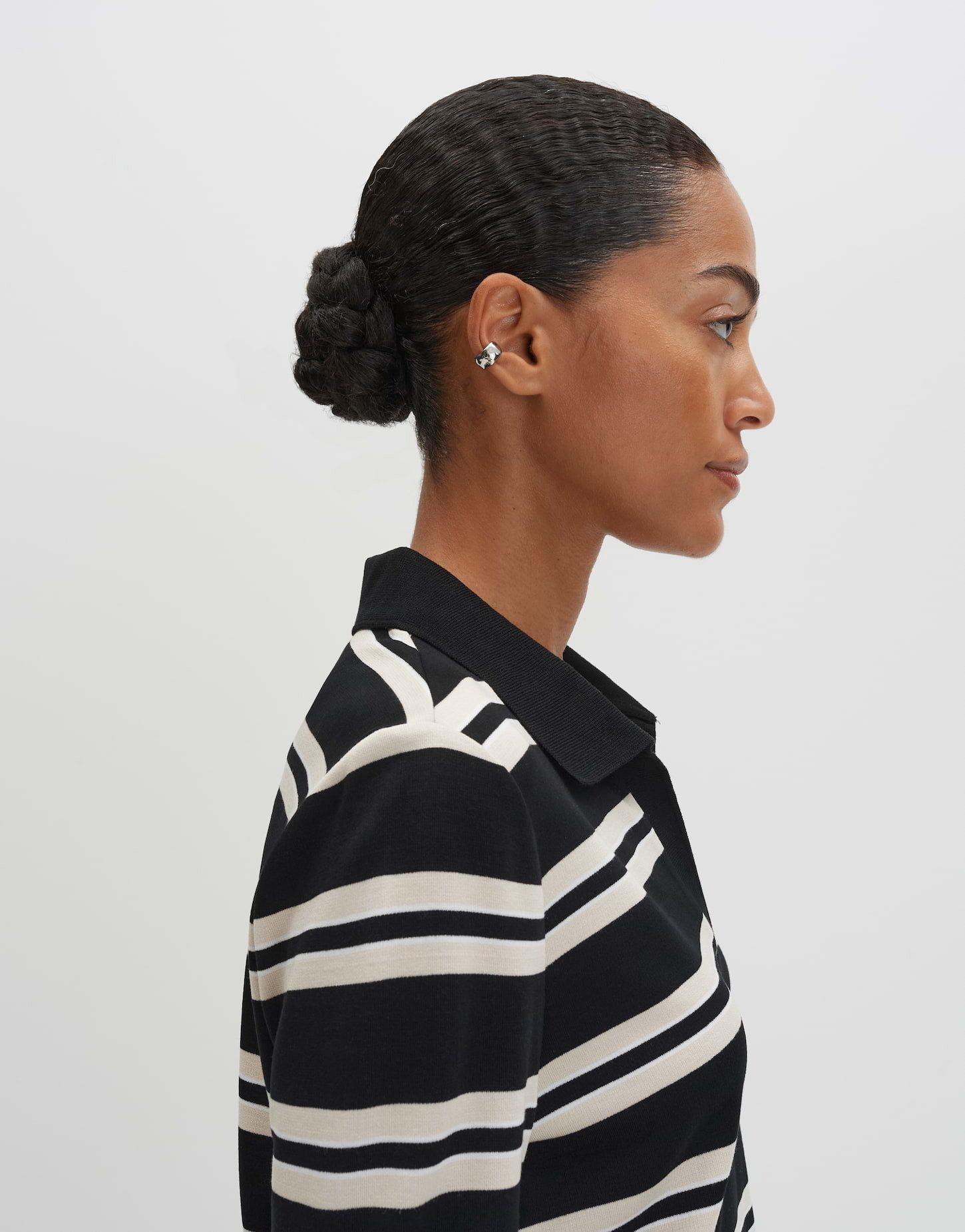someday Poloshirt KIONA Regular mit sportiven Rugbystreifen gerader Schnitt, elastischer Stoff