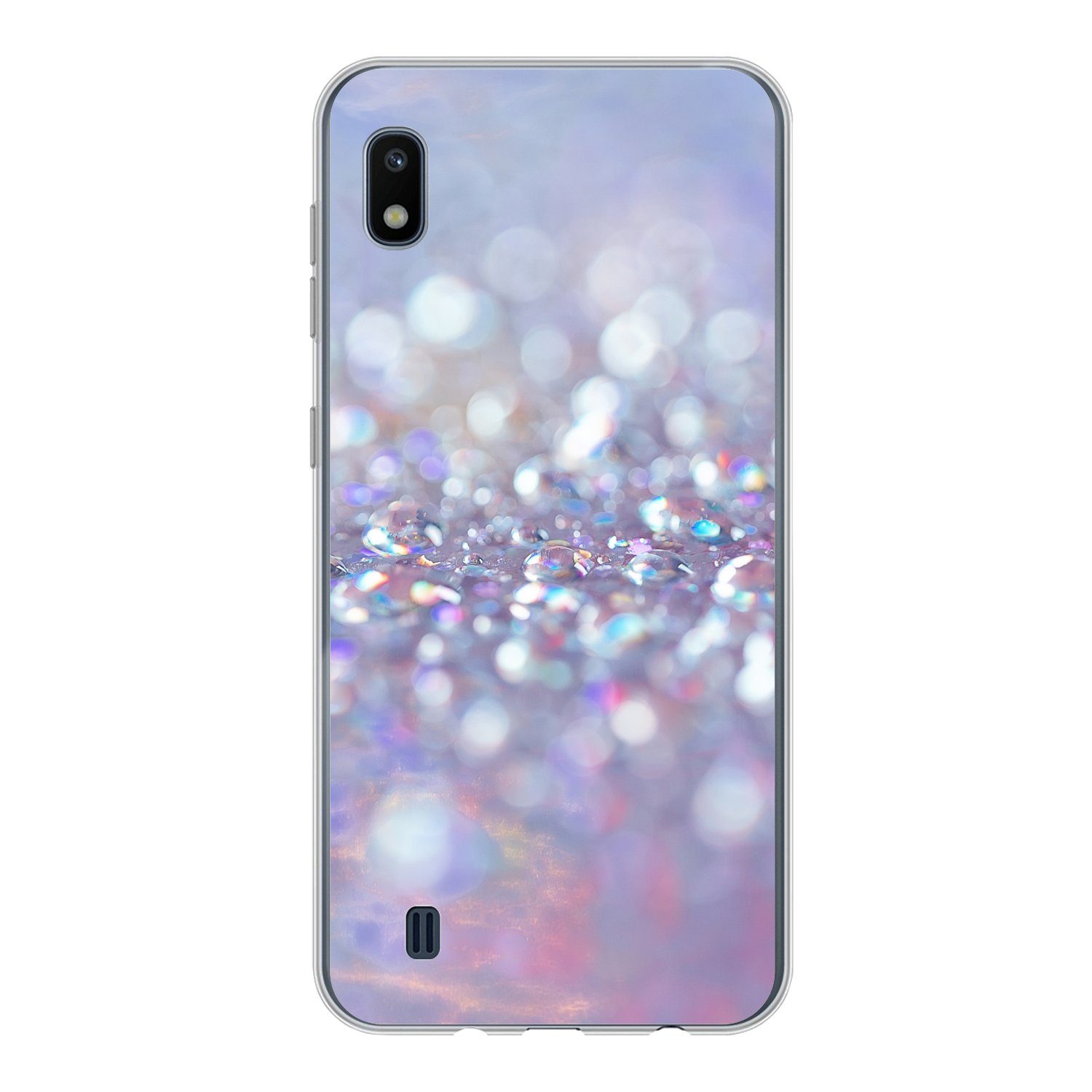 MuchoWow Handyhülle für Samsung Galaxy A10 Wasser - Gestaltung - Abstrakt - Licht, Smartphone-Bumper, Print, Handy Schutzhülle Dünn