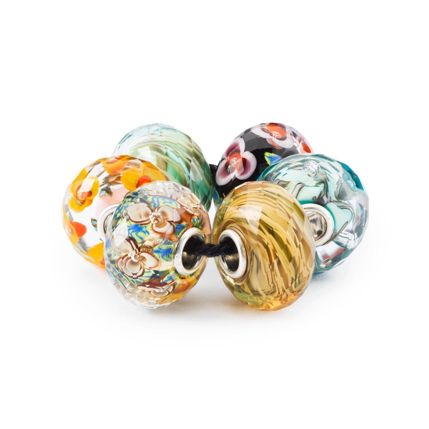 Perle Trollbeads "Masala Faceté" - Référence TGLBE-20008 - Neuf Sans Emballage