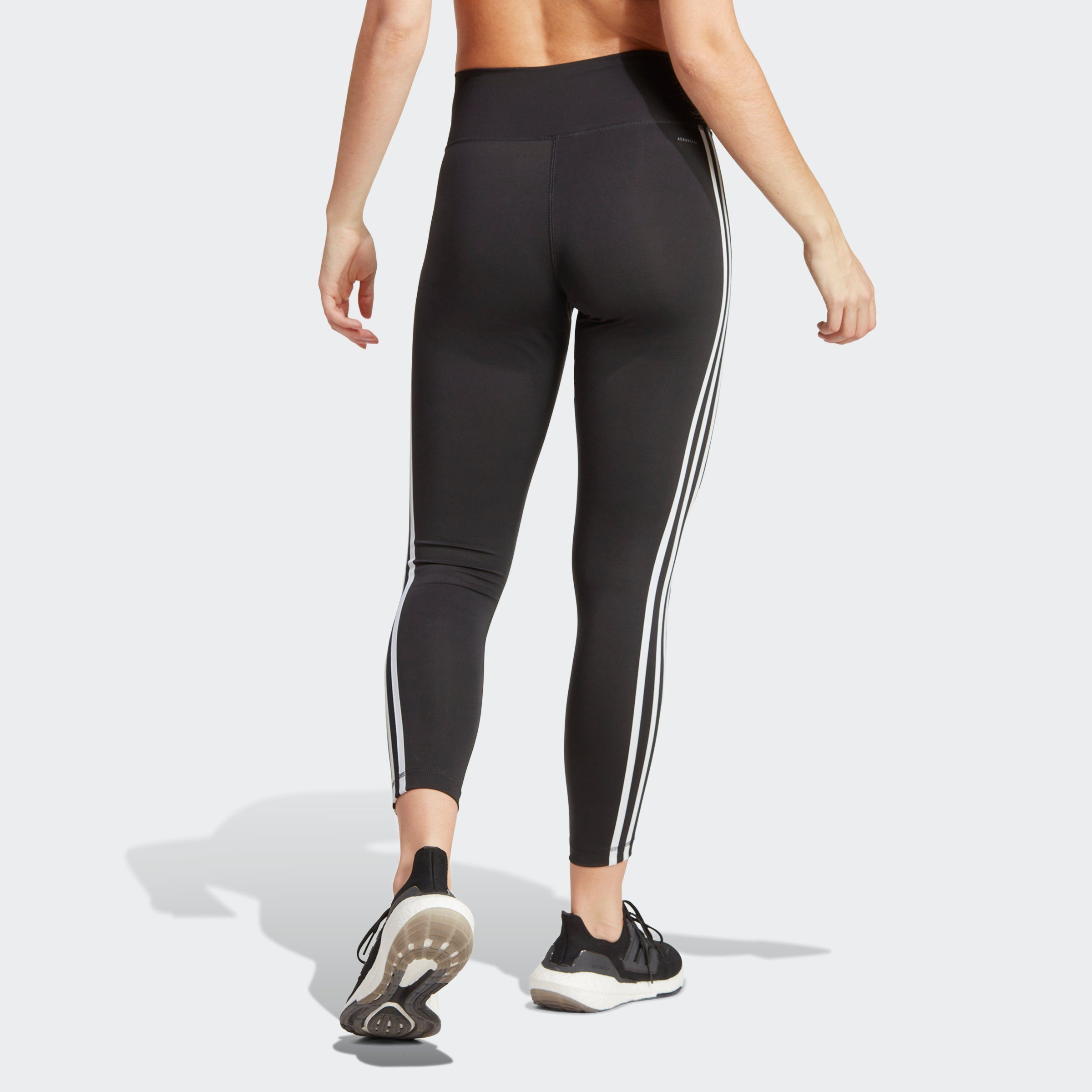 3-STREIFEN adidas schnell Black ESSENTIALS trocknend) Performance TRAIN HIGH-WAISTED Trainingstights (1-tlg) (atmungsaktiv,