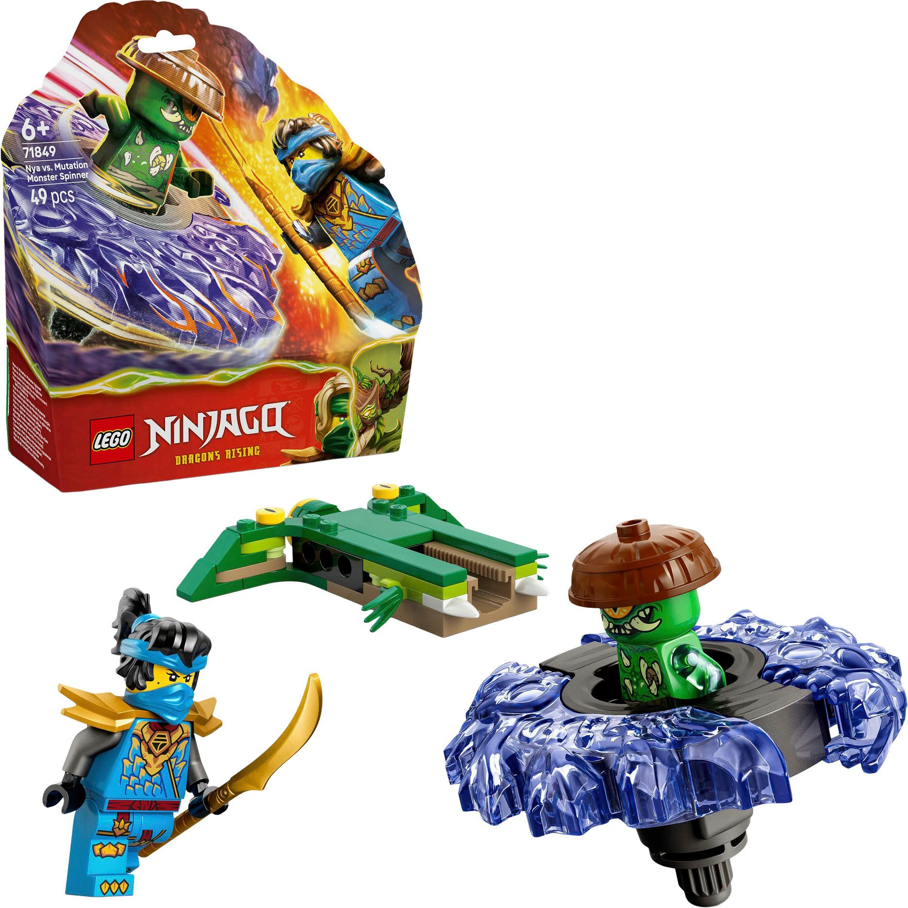 Nya vs. Mutationsmonster-Spinner (71849), LEGO Ninjago Konstruktionsspielsteine