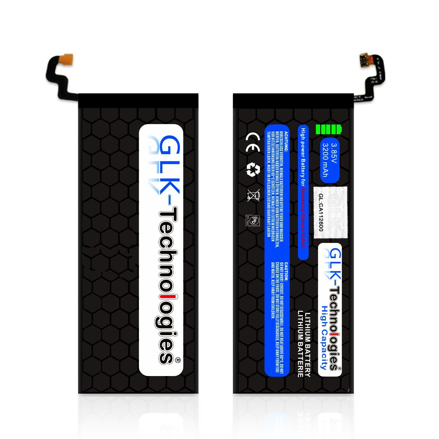 GLK-Technologies High Power Ersatzakku kompatibel V) SM-N920 Samsung mAh Galaxy Smartphone-Akku (3.8 Werkzeug 5 Note Akku, accu, EB-BN920ABA, mAh 3200 3200 GLK-Technologies Original Set mit Battery, inkl