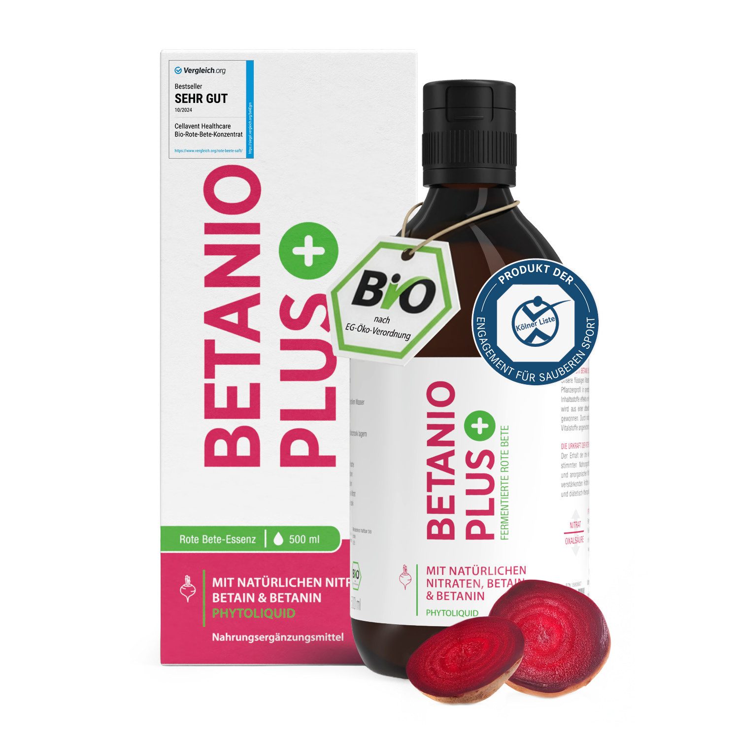 Cellavent Healthcare Bio Rote Beete Saft Konzentrat 5,3kg Rote Bete - Betanio PLUS Konzentrat