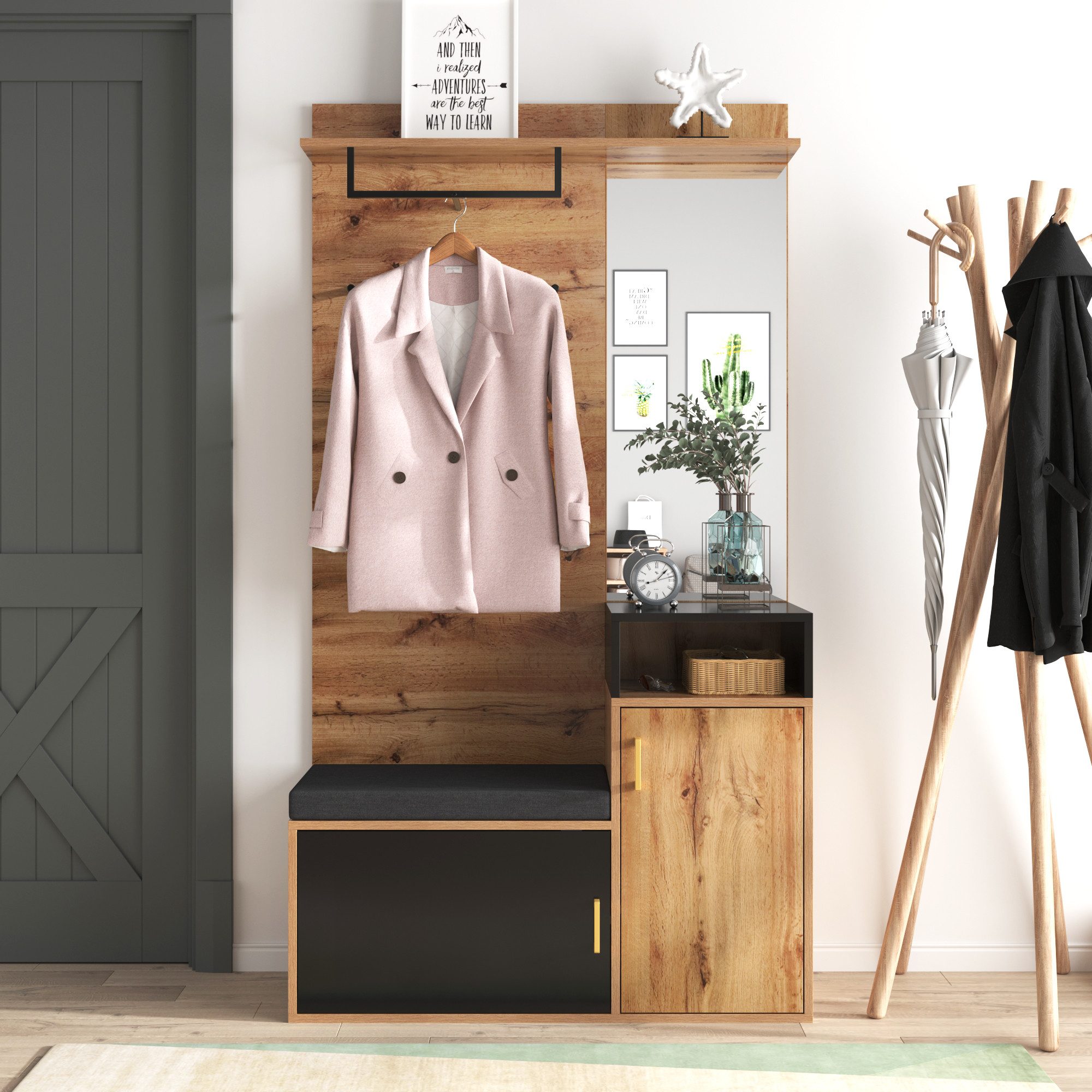 REDOM Garderoben-Set Elegantes Flur & Garderobe günstig online kaufen
