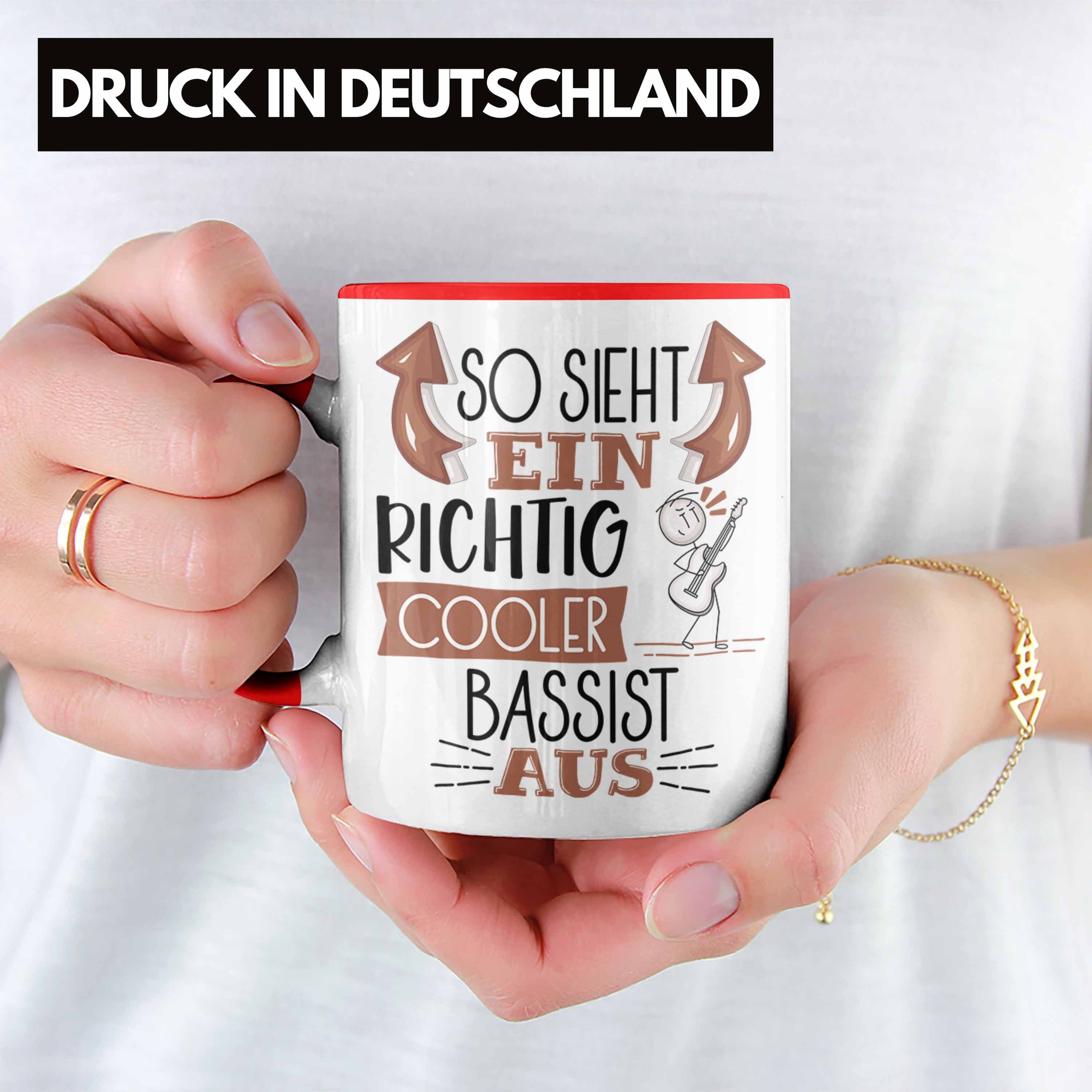 für Cooler Bassist Aus Ein Bassist Trendation Tasse So Richtig Sieht Tasse Geb Rot Geschenk