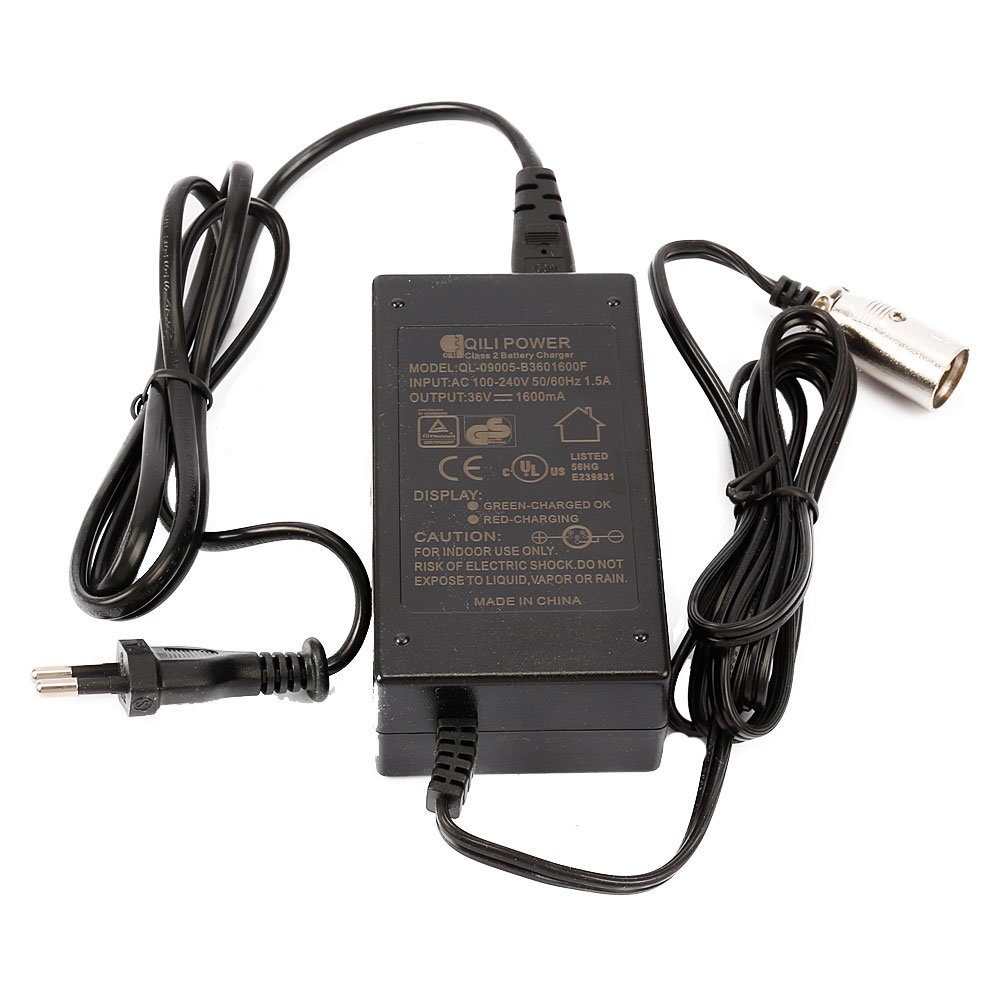 Mach1 Ladegerät Output: 36V - 1,6A 1600mA Elektro E Scooter für Blei Akkus Bleiakku-Ladegerät