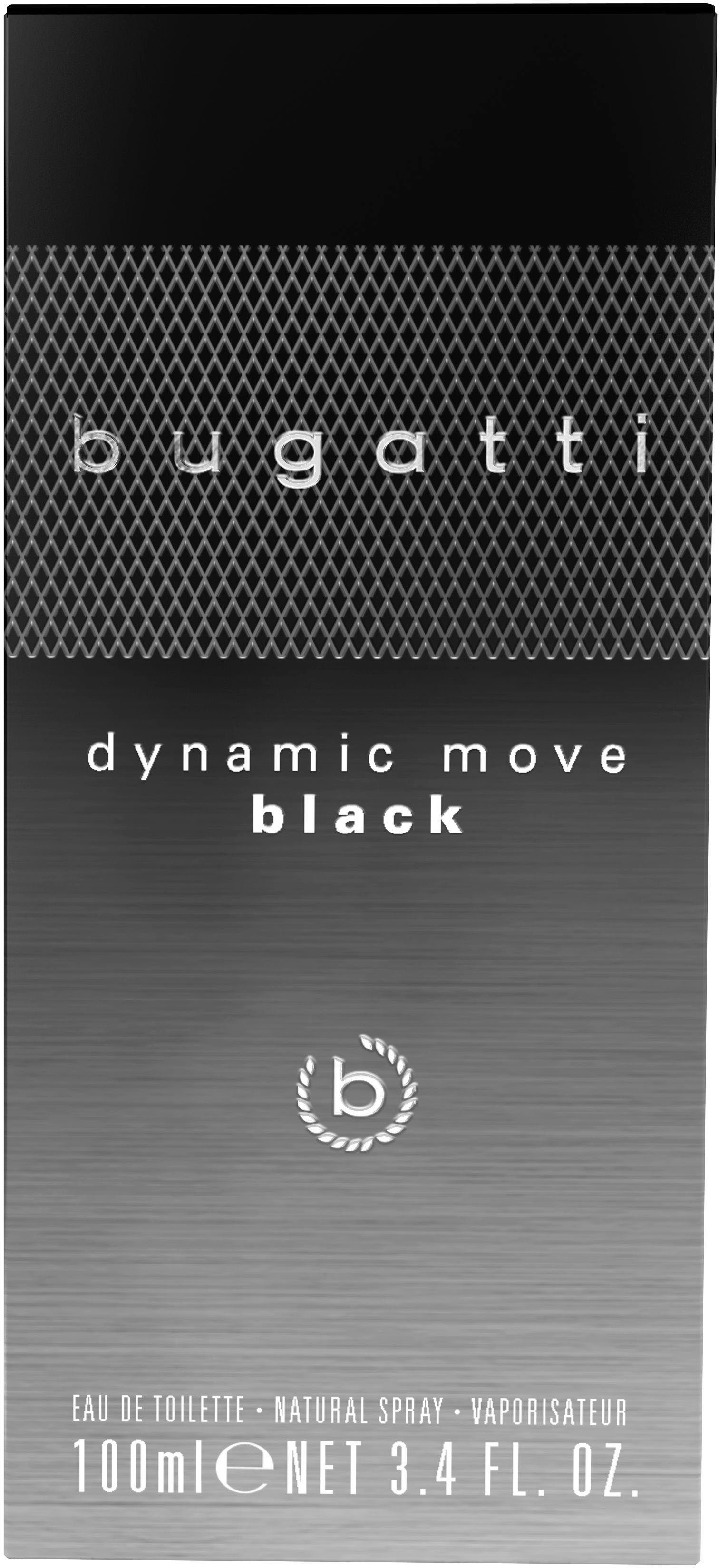 bugatti Eau de Toilette 100ml EdT Black Move Dynamic