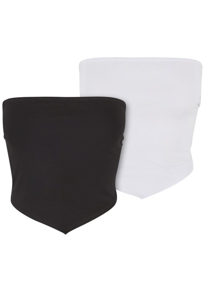 URBAN CLASSICS Bandeautop Urban Classics Ladies Knotted Bandeau Top 2-Pack