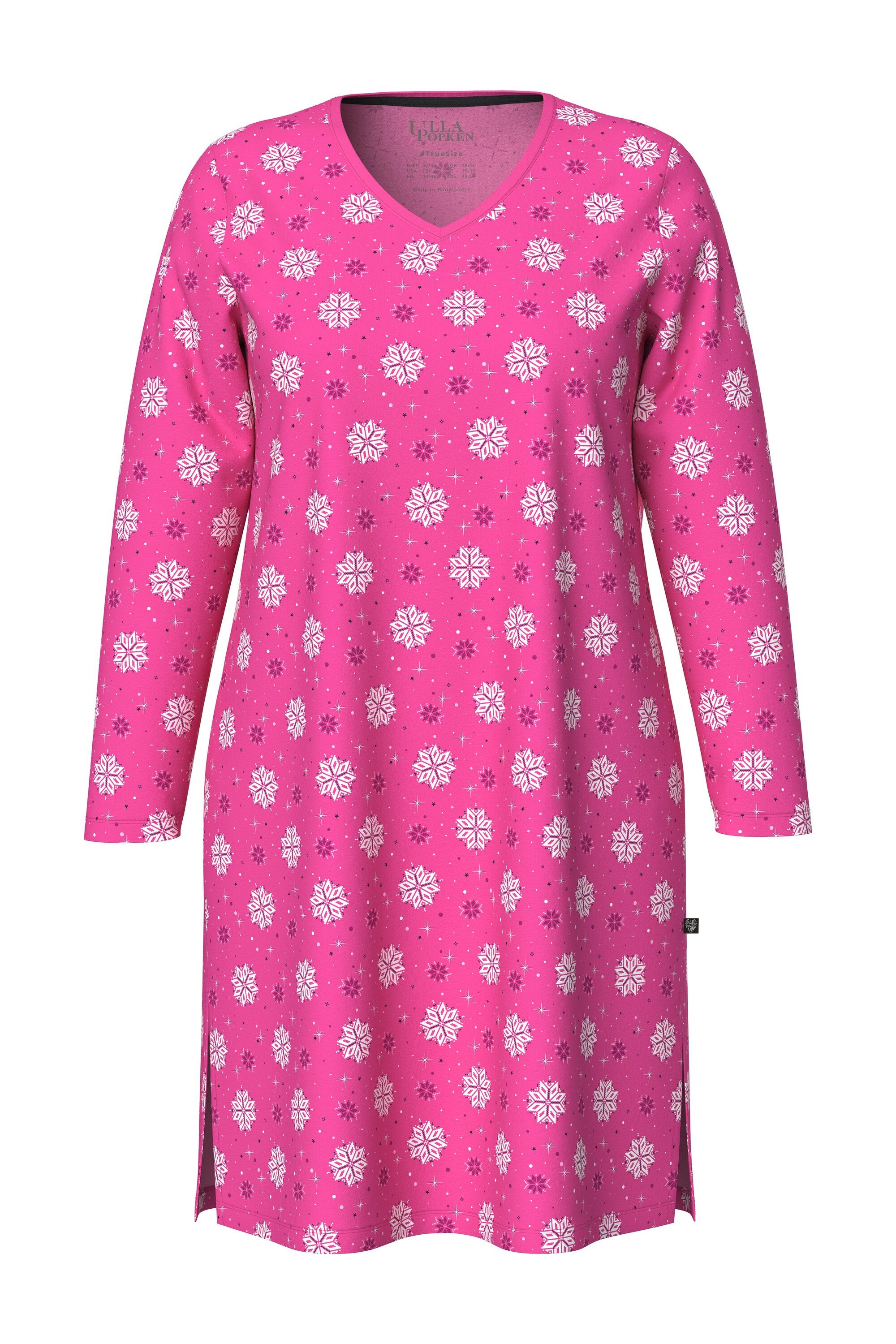 Ulla Popken Bigshirt Bigshirts 2er-Pack Rundhals-/ V-Ausschnitt Langarm günstig online kaufen