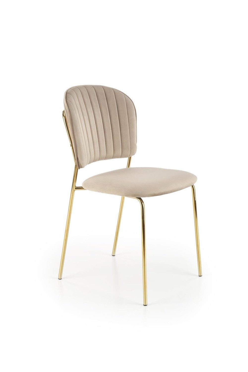 Lookway Polsterstuhl GLORIA mit goldfarbenen Beinen