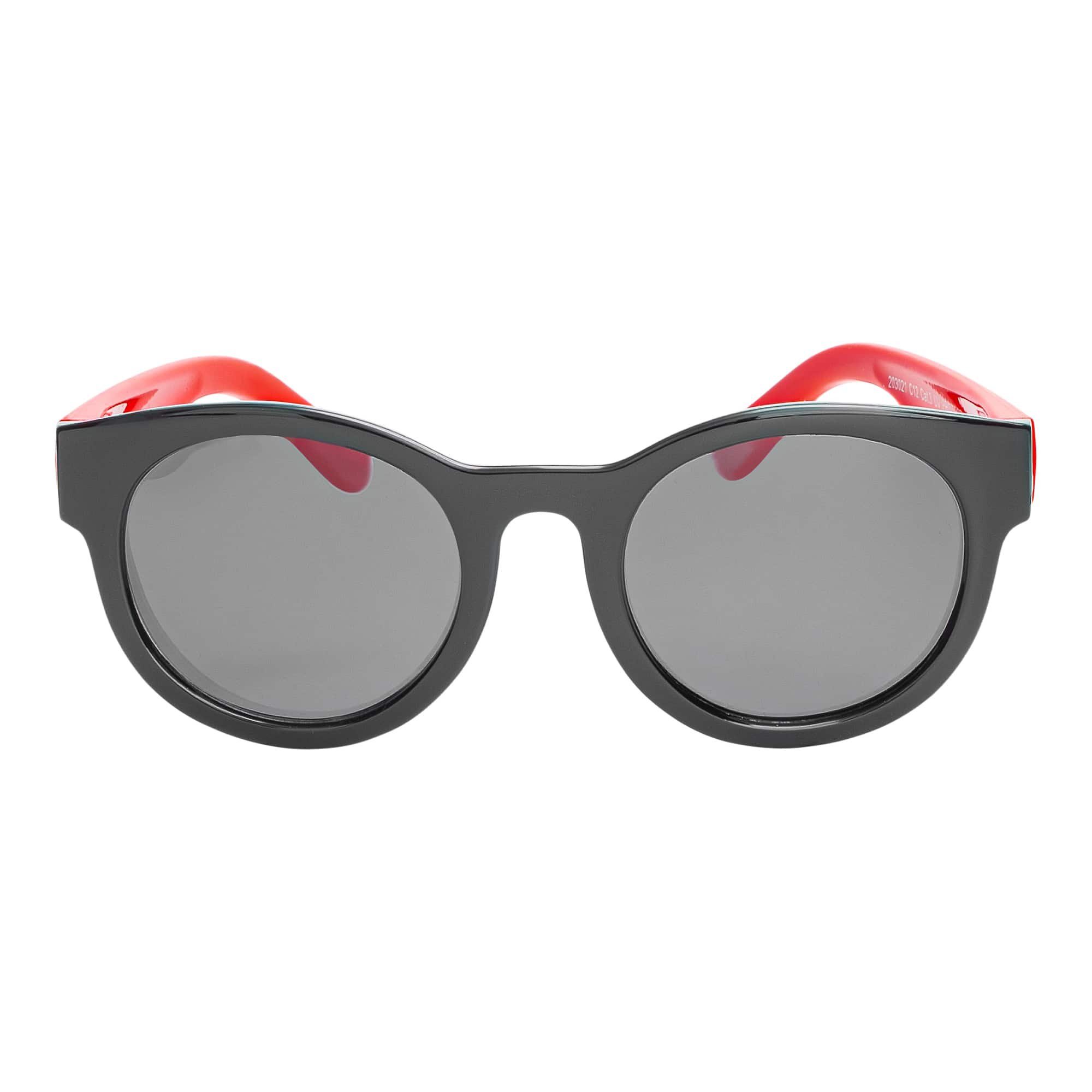 Wayfarer (1-St) Kinder polarisierten Aviator Schwarz-Rot Linsen Eyewear mit Stil BEZLIT Sonnenbrille Mädchen